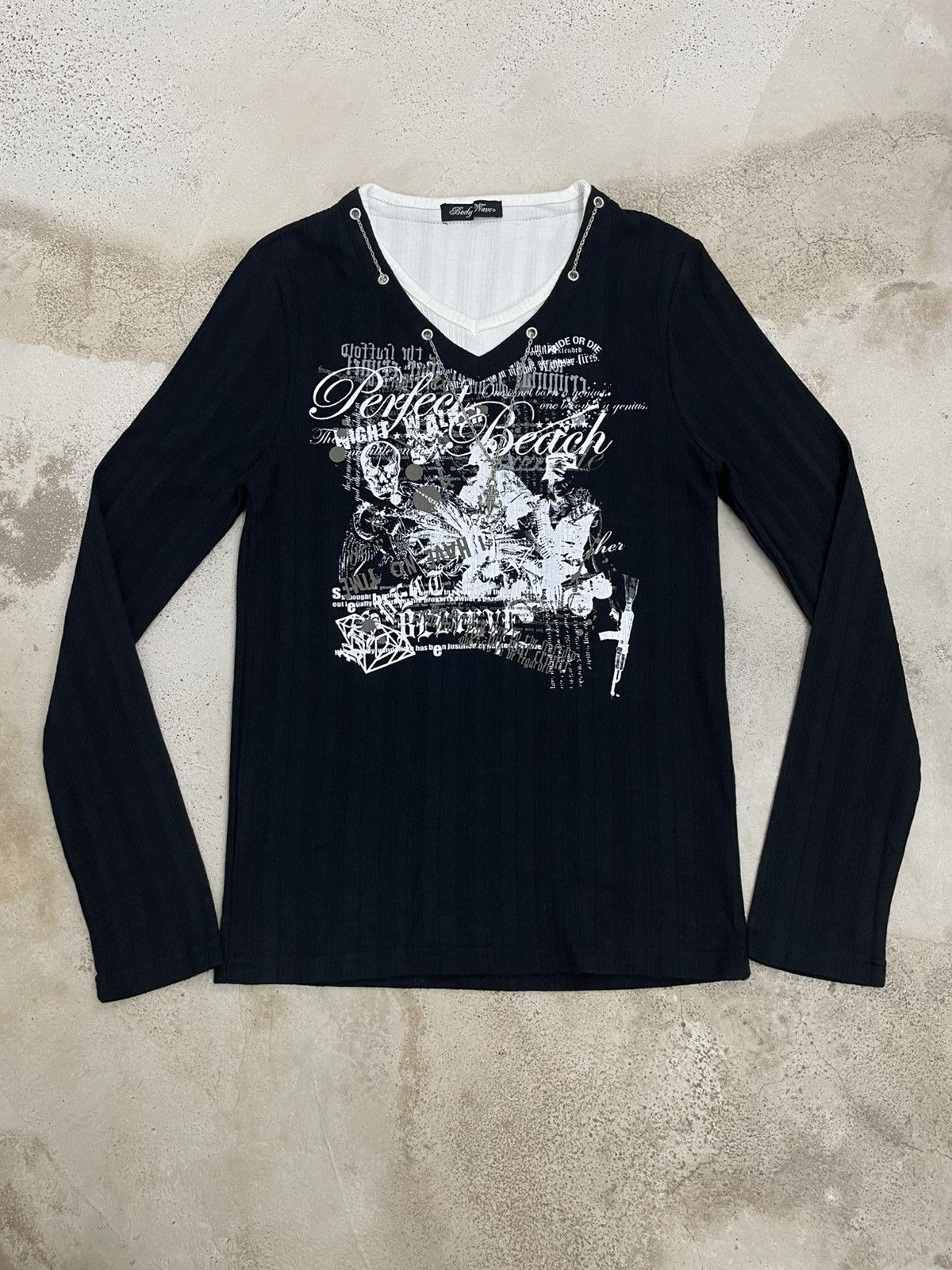 Affliction Body Wave Y2K Layer Affliction Chain Cyber AK47 Wording Size US L / EU 52-54 / 3 - 1 Thumbnail