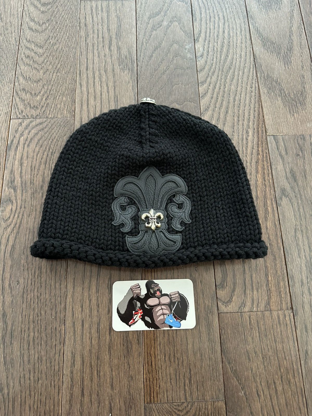 Chrome Hearts Chrome Hearts Fleur Patch Cashmere Beanie With