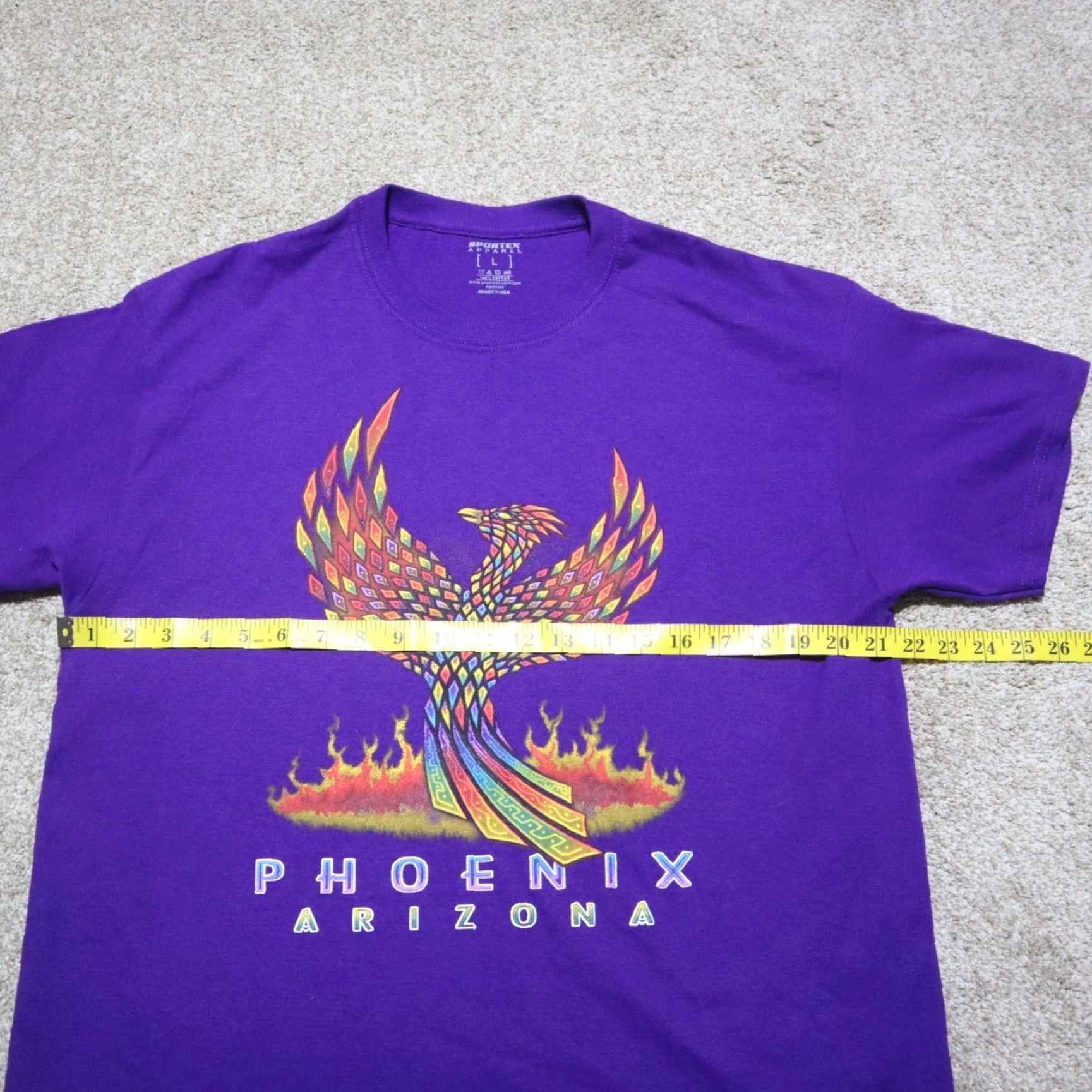 Vintage VINTAGE AriZona Shirt Adult L Purple Phoenix Arizona Tourist Tee Mens Size US L / EU 52-54 / 3 - 4 Thumbnail