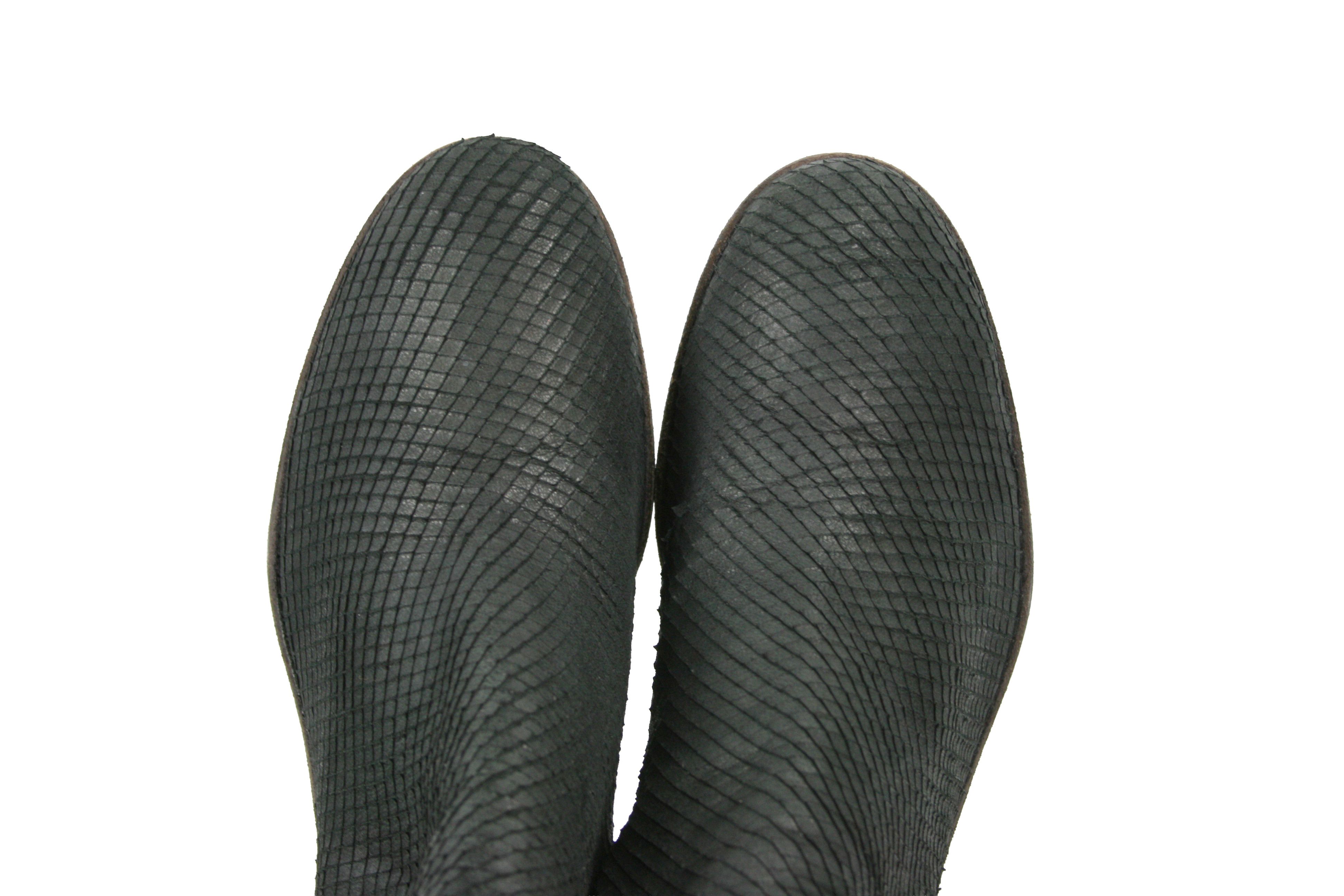 The Last Conspiracy 00S Fish Scales Suede Heeled Ankle Boots Vintage Size US 7 / IT 37 - 7 Thumbnail