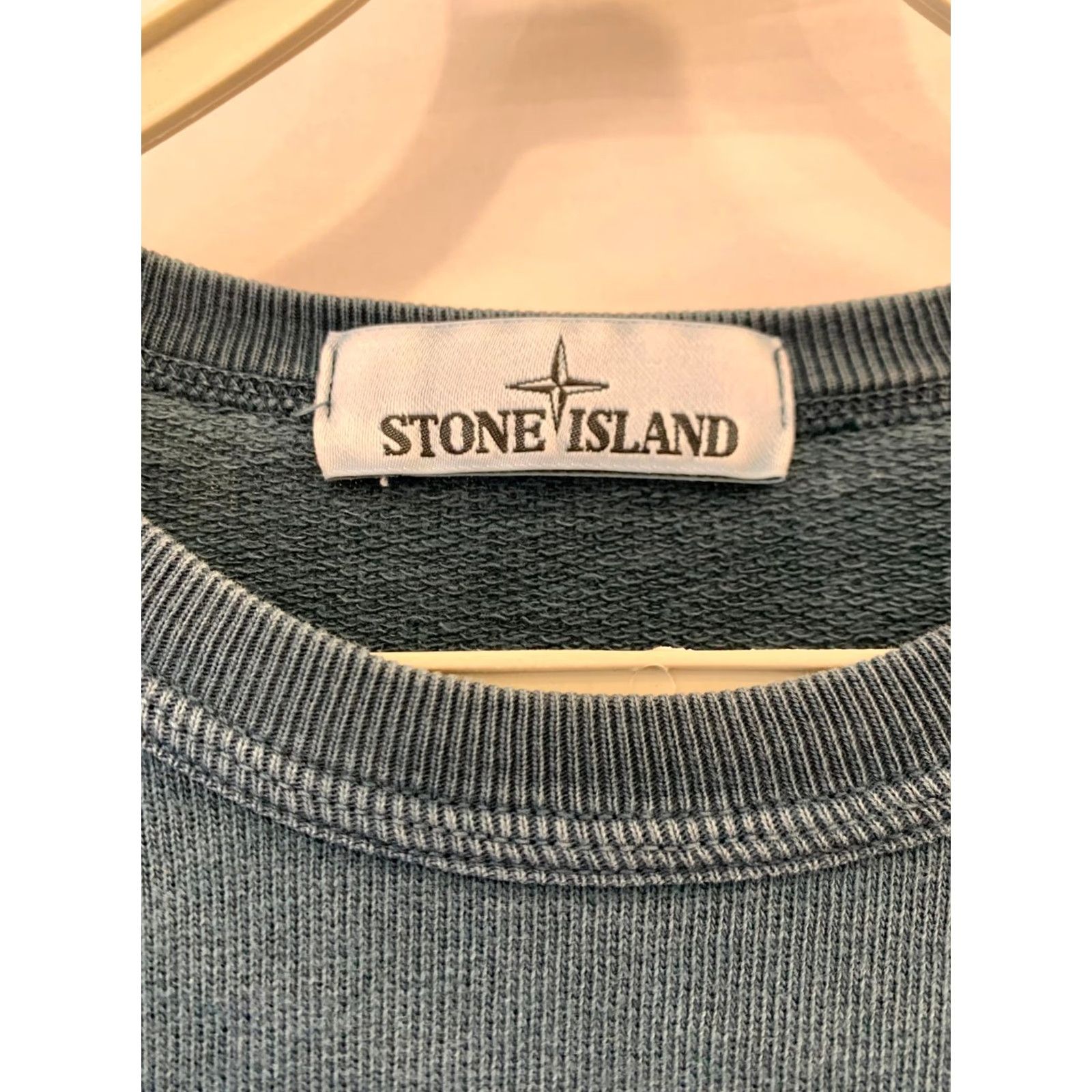 Stone Island Stone Island Crewneck Sweatshirt Men M Blue Garment Dyed Authentic Certilogo#206 Size US M / EU 48-50 / 2 - 4 Thumbnail