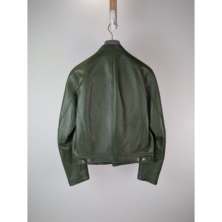 Tom Ford o1rshd1 Leather Jacket in Green Size US M / EU 48-50 / 2 - 11 Thumbnail