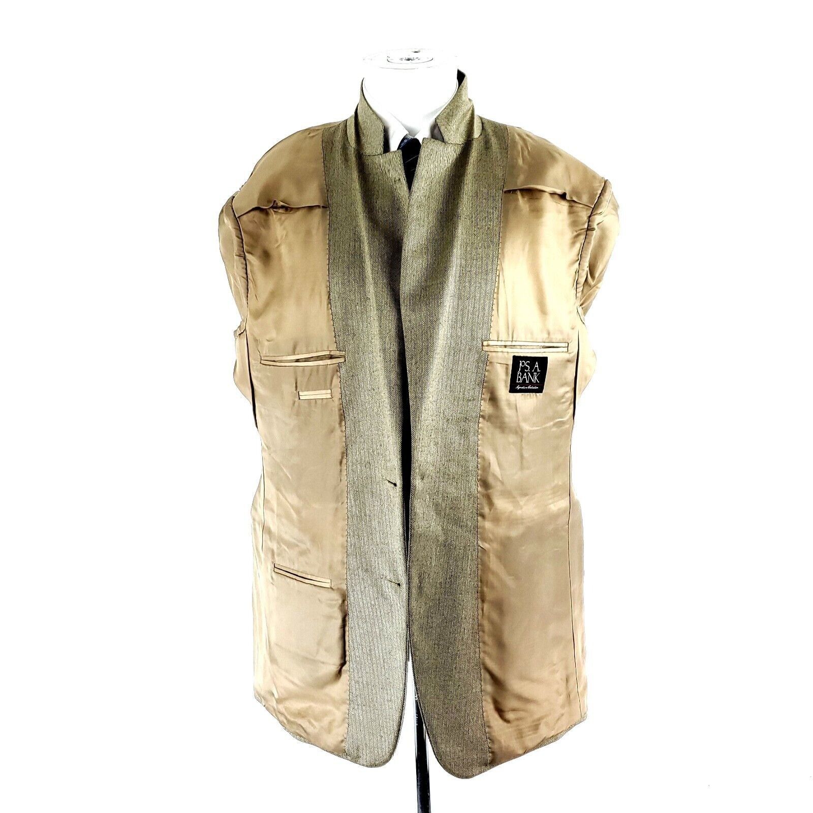 Jos. A. Bank Jos A Bank Signature Camel Hair Silk 2 Button Sport Coat 44L Size 44L - 10 Thumbnail