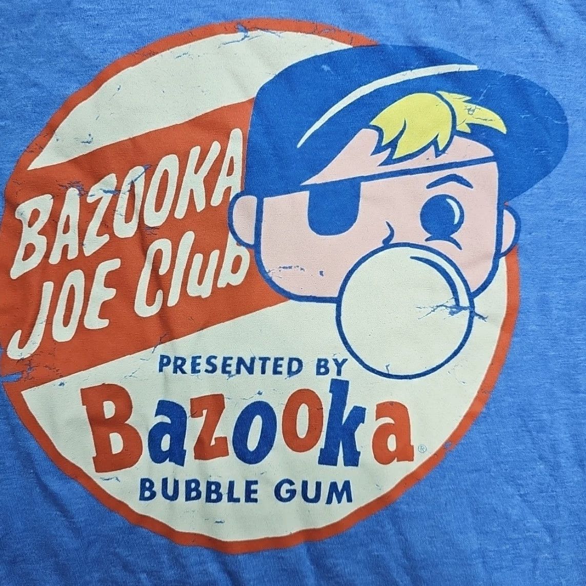 X-LARGE Pop! Tees Bazooka Joe Club Bubble Gum T-shirt Men X-large Blue Front Graphic Size US S / EU 44-46 / 1 - 2 Thumbnail