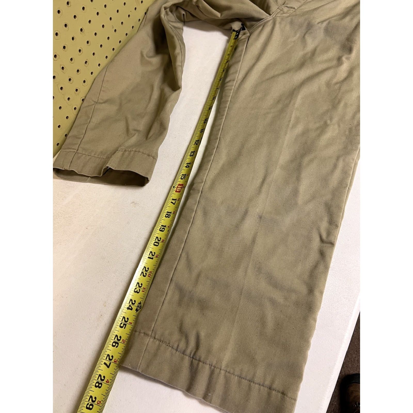 Vintage VINTAGE L.L.Bean Pants Chino Lined Flannel Brown Mens 34x30 Regular 30 Inseam Straight Logo Pockets Outdoor Soiled As Is Size US 34 / EU 50 - 6 Thumbnail