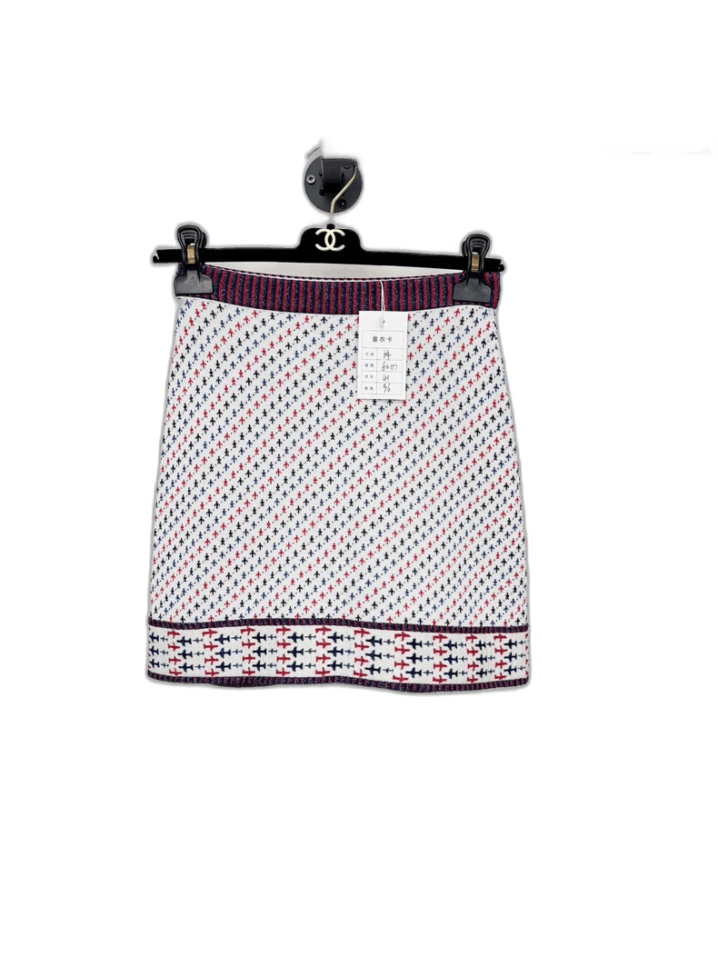 Chanel Chanel Knit Mini Skirt Size 34" / US 12 / IT 48 - 1 Thumbnail