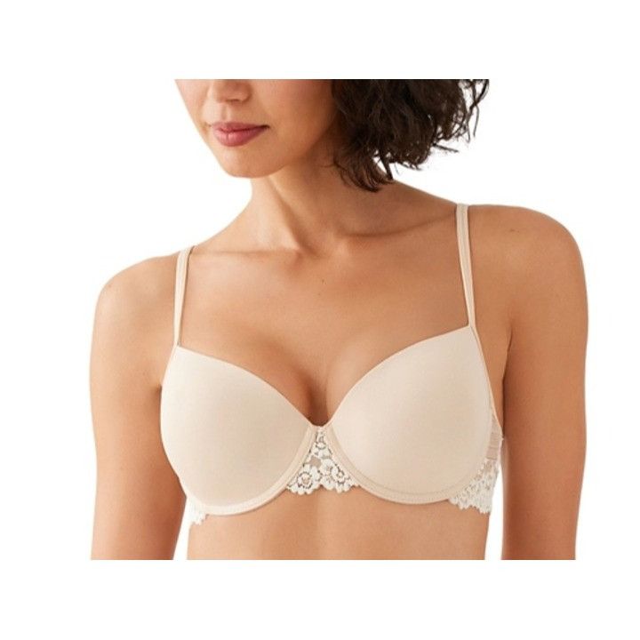 Other Wacoal Petite Embrace Lace Push-Up Bra Nude/Ivory Sz 32C/34B Size ONE SIZE - 1 Thumbnail