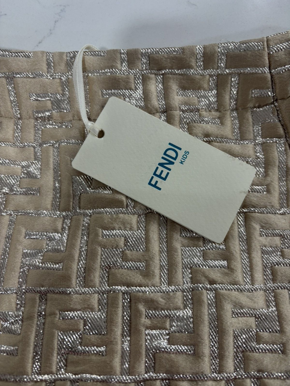 Fendi Fendi Kids Logo Brocade Pocket Detailed Skirt Size 24" / US 00 / IT 34 - 4 Thumbnail