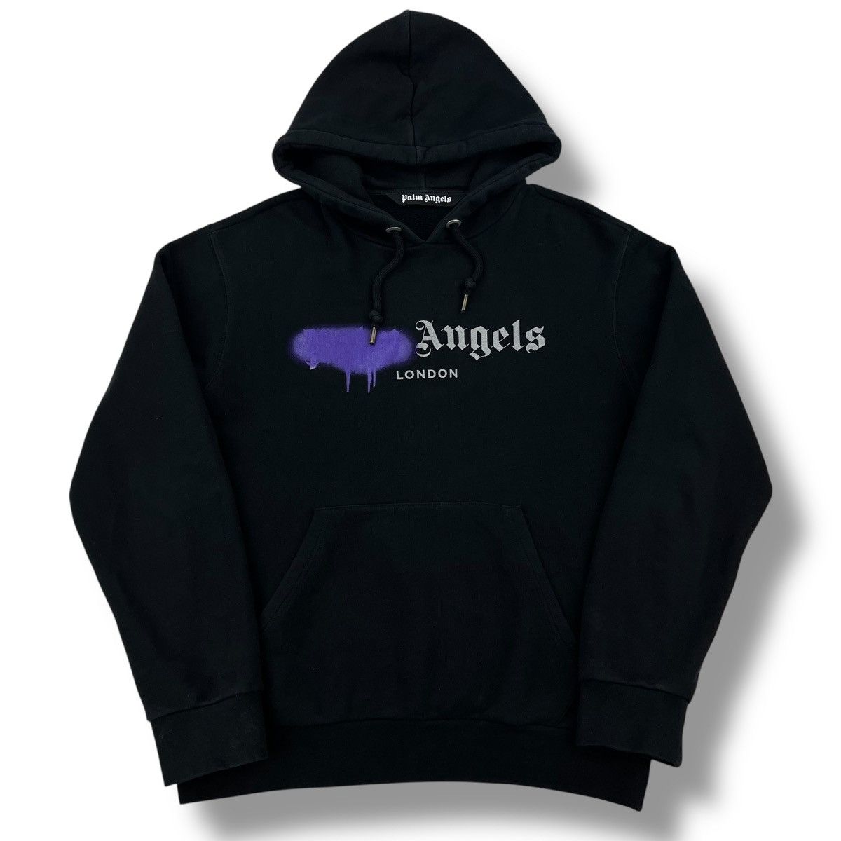 Palm Angels Palm Angels Purple Spray Logo Print Hoodie Size US L / EU 52-54 / 3 - 2 Thumbnail