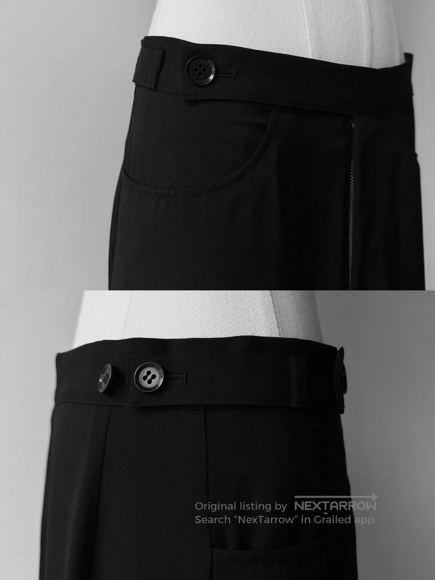 Yohji Yamamoto Yohji Yamamoto Noir 02AW Asymmetric Skirt Pants. Size 37" - 6 Thumbnail