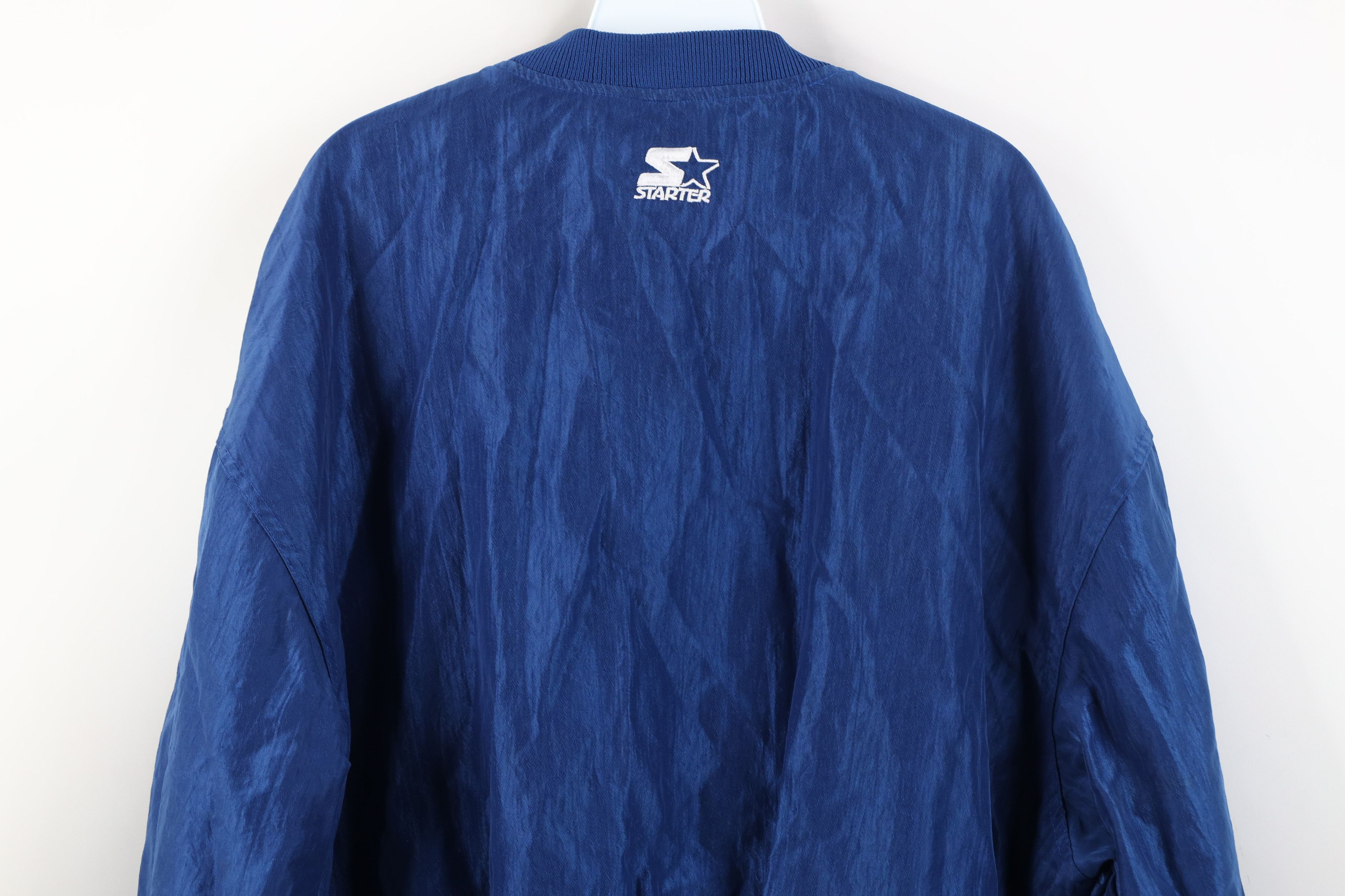 Starter Vintage 90s Starter Lined Pullover Windbreaker Jacket Blue Size US XXL / EU 58 / 5 - 13 Thumbnail