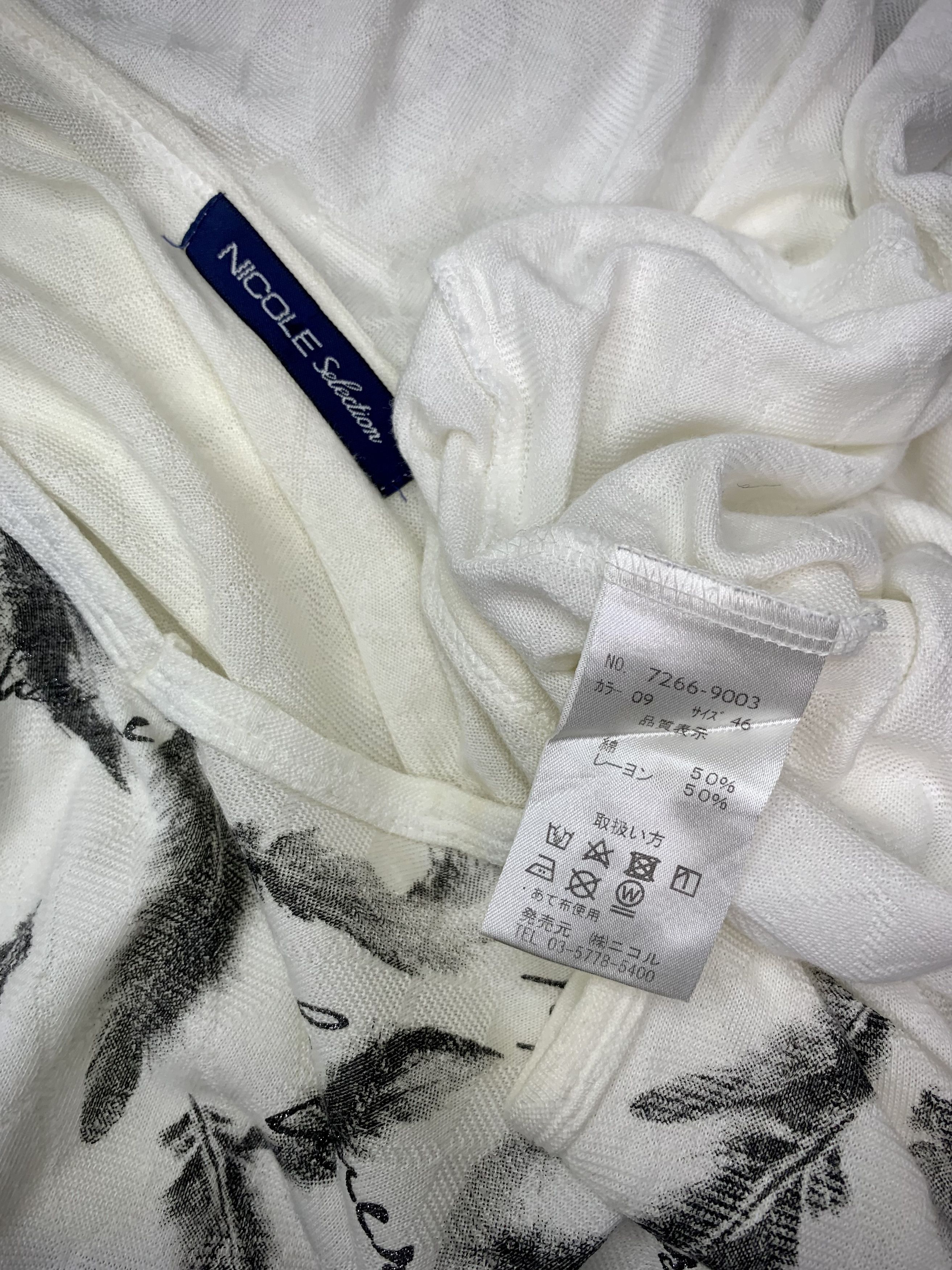 Nicole Club Nicole Selection Feather Print Poem V-Neck Size US M / EU 48-50 / 2 - 8 Thumbnail
