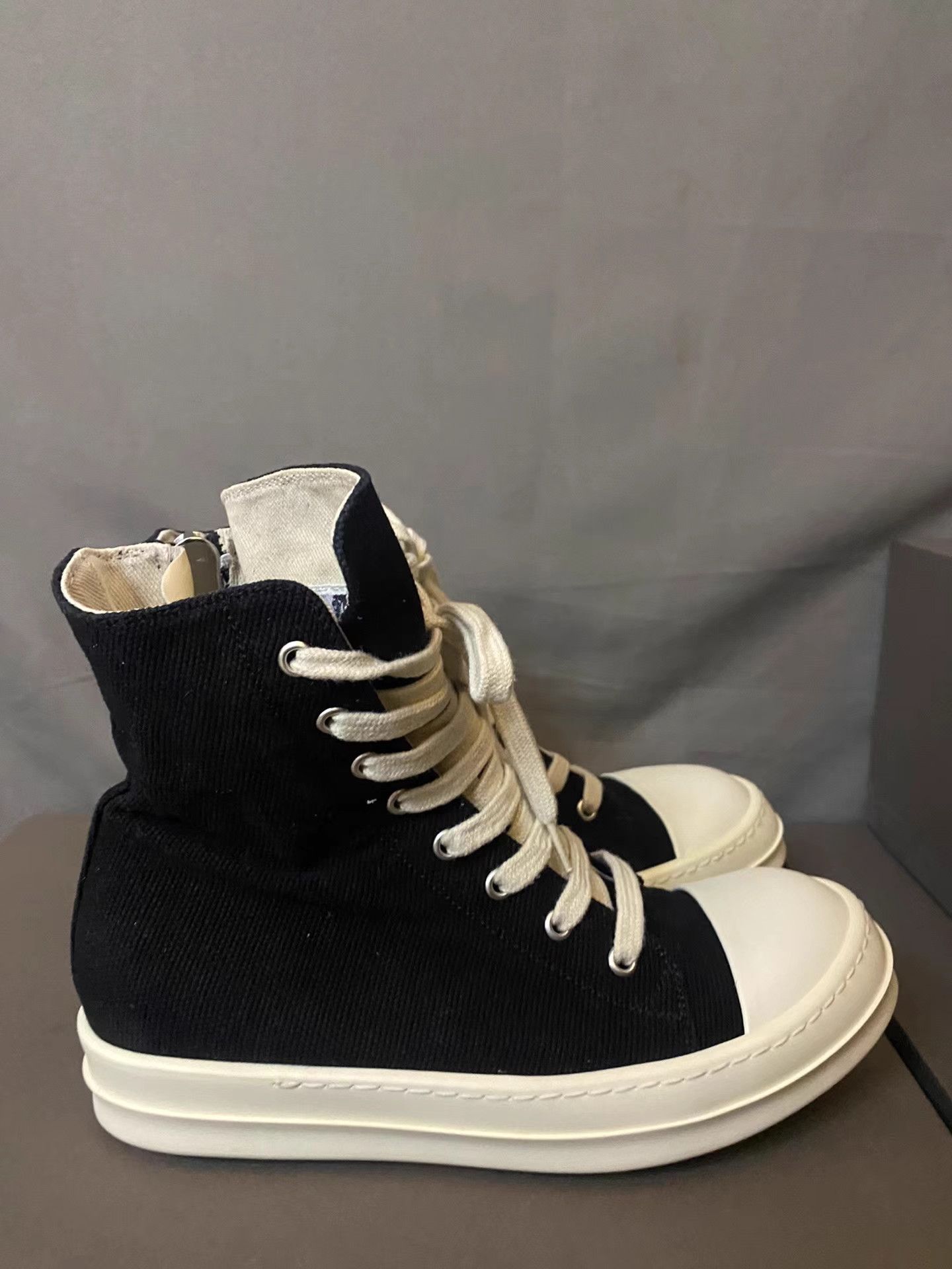 Rick Owens Rick Owens DRKSHDW Canvas Jumbo Lace Low Size US 7.5 / IT 37.5 - 4 Thumbnail
