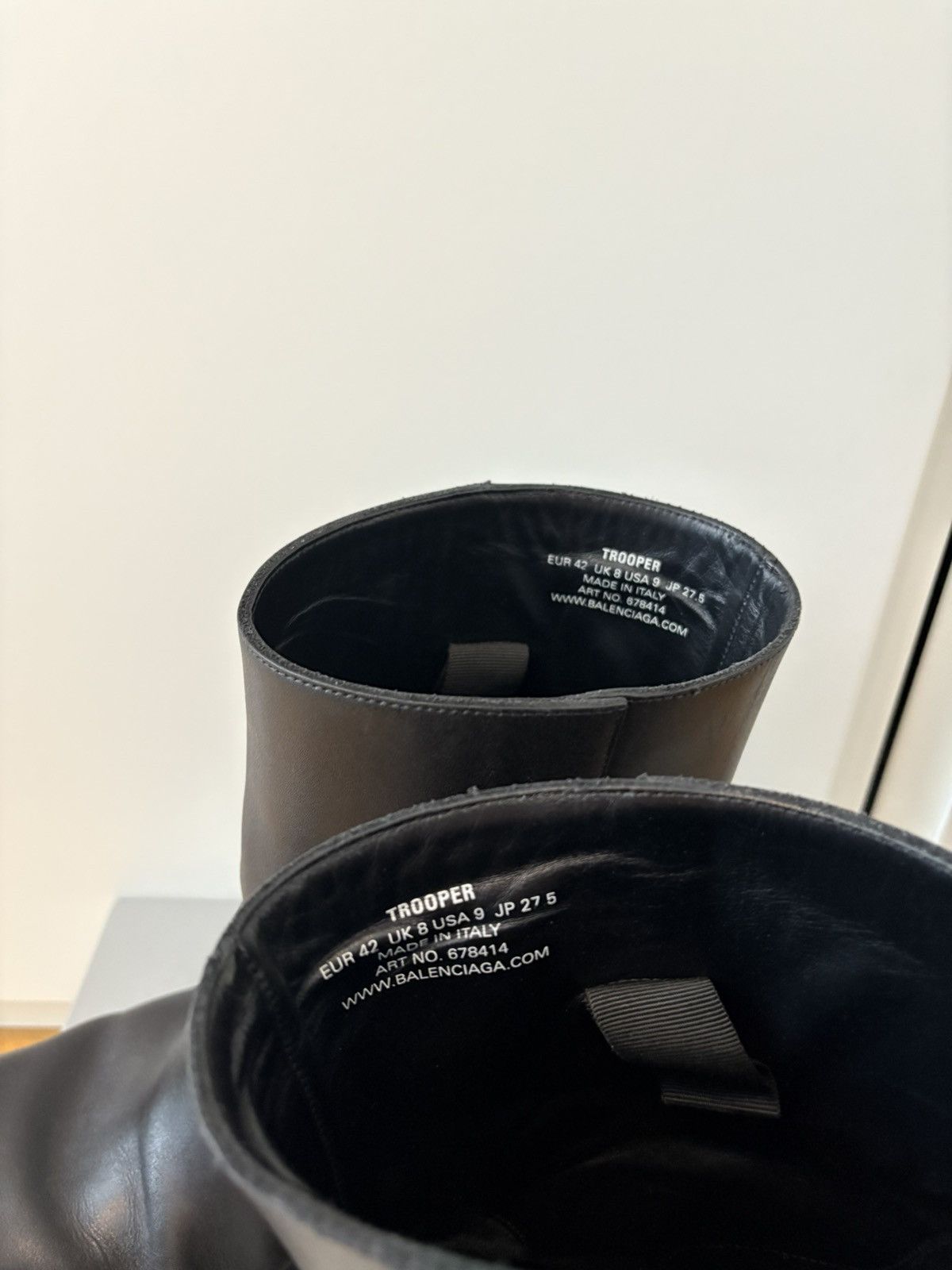 Balenciaga Balenciaga Leather Trooper Boot 42 Size US 9 / EU 42 - 8 Thumbnail