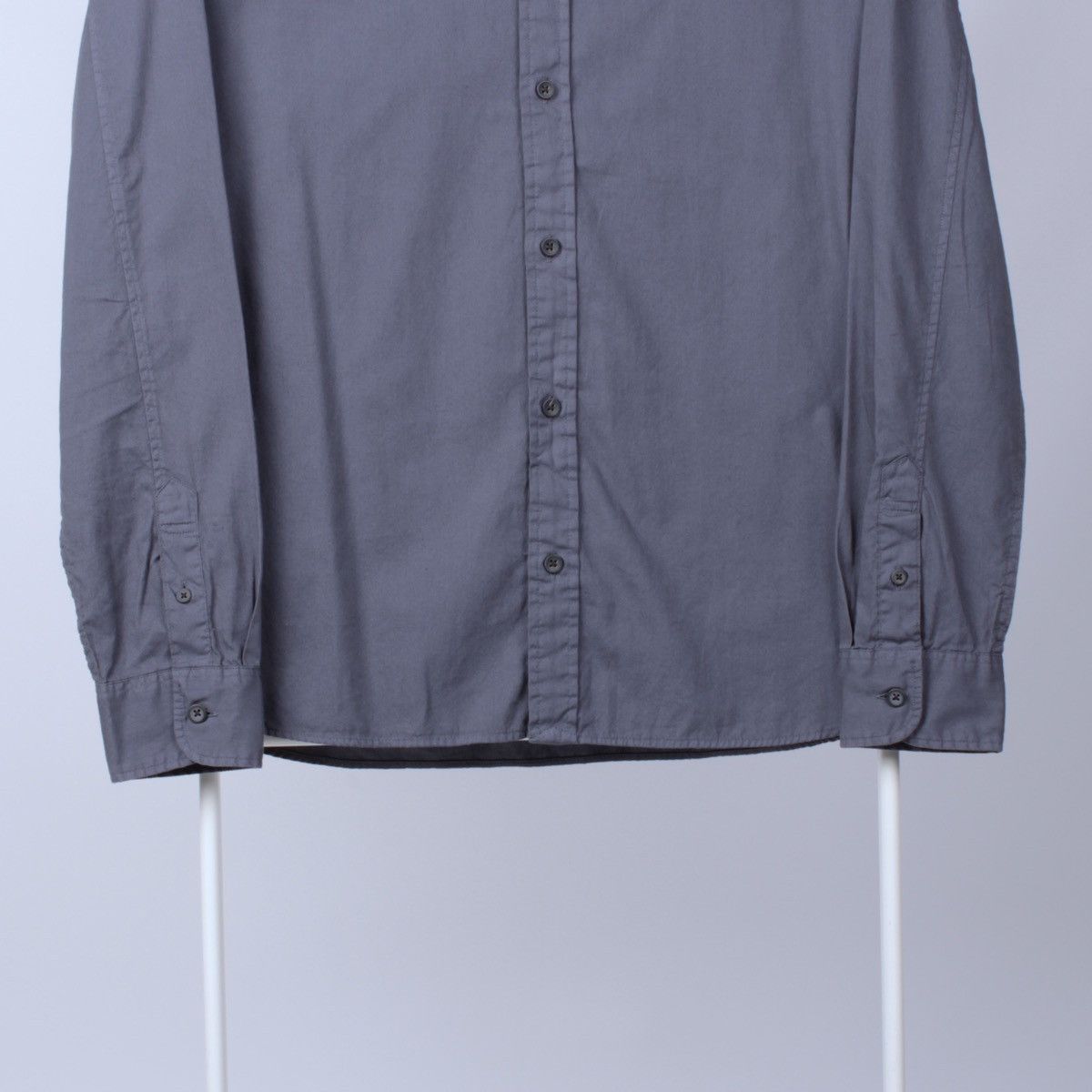 Allsaints ALLSAINTS Redondo Gray Long Sleeve Button Down Shirt Size US S / EU 44-46 / 1 - 5 Thumbnail