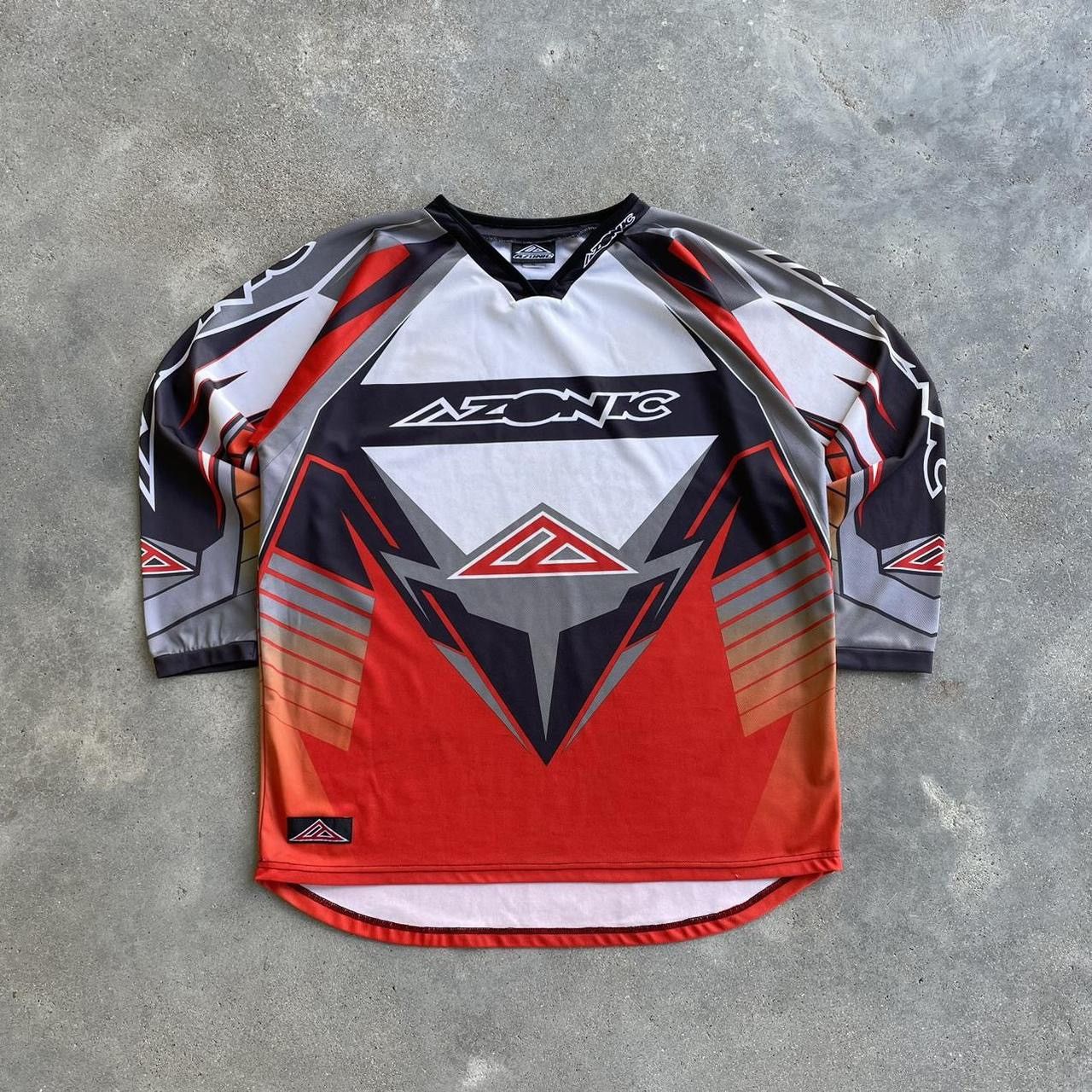 Japanese Brand × Vintage Crazy vintage baggy Y2K punk motocross racing rave jersey Size US XL / EU 56 / 4 - 1 Thumbnail