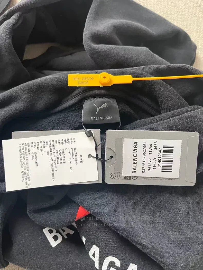 Balenciaga Balenciaga Cut and Washed Faded Hooded Sweatshirt Size US L / EU 52-54 / 3 - 4 Thumbnail
