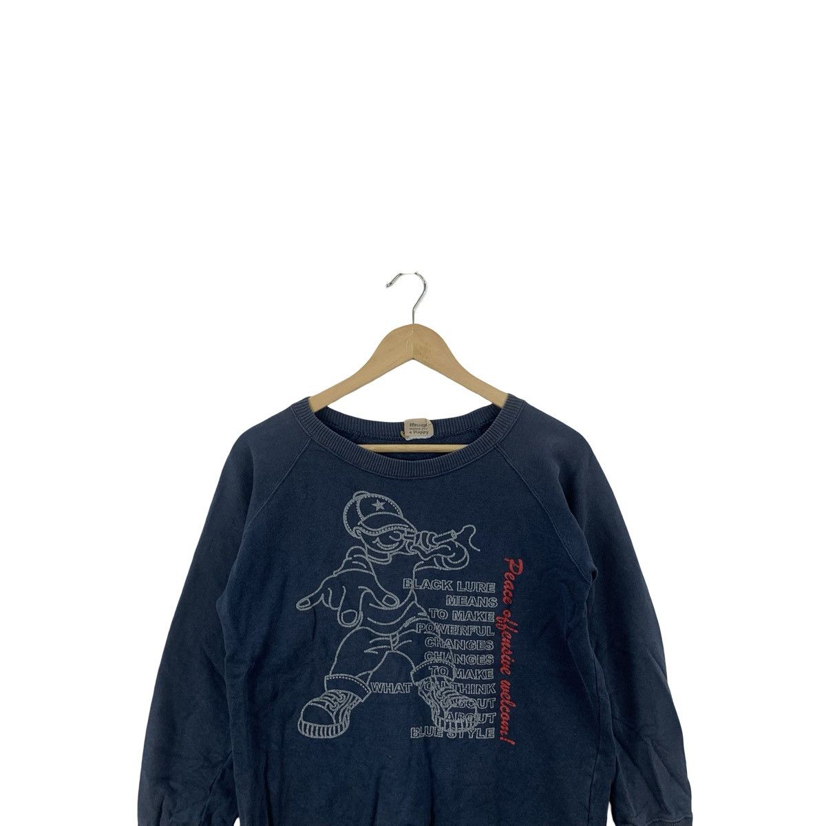 Vintage Vintage HIP HOP GRAPHIC Crewneck Sweatshirt Streetwear Size US S / EU 44-46 / 1 - 2 Thumbnail