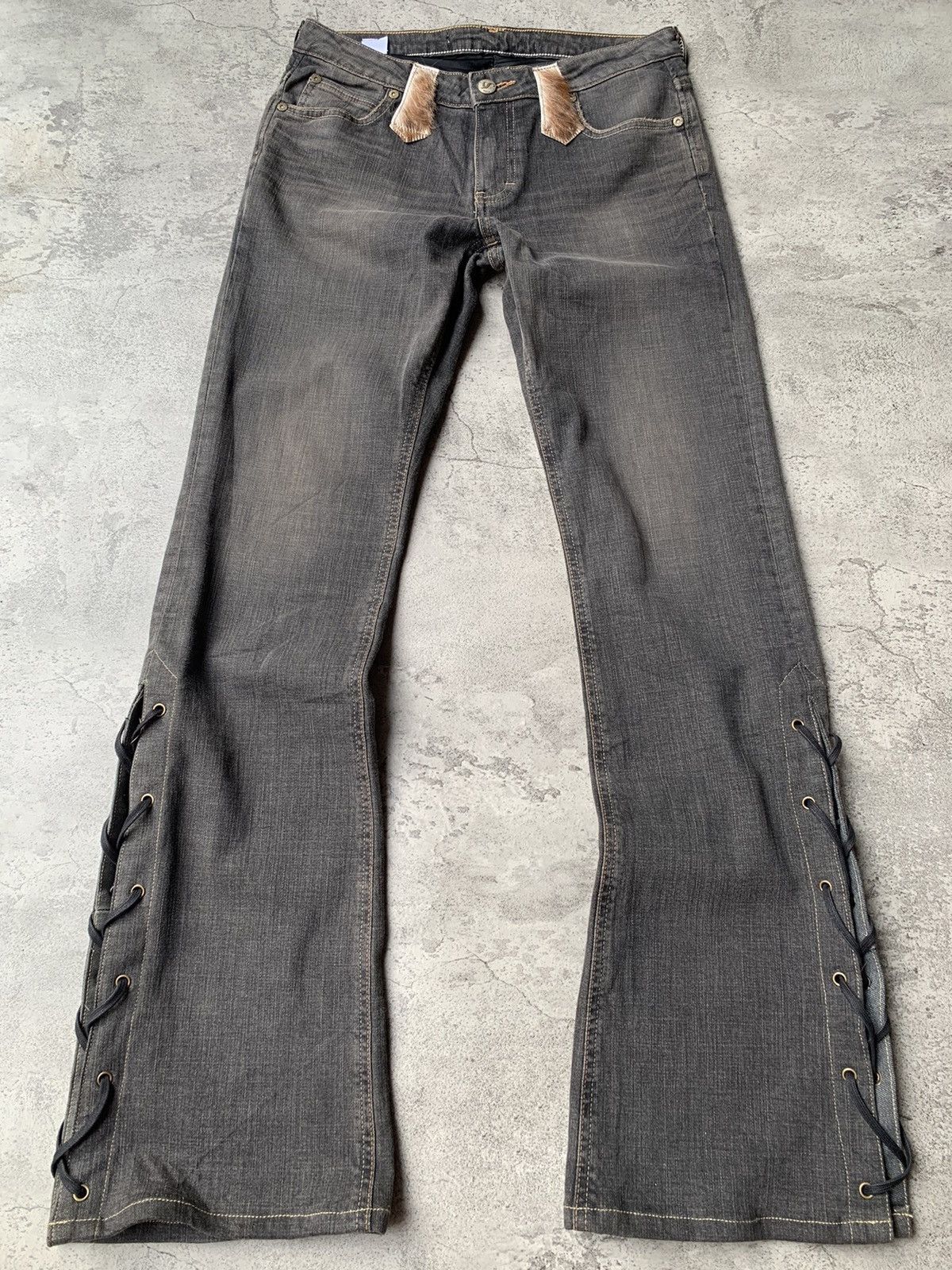 Tornado Mart Leather Flares | Grailed