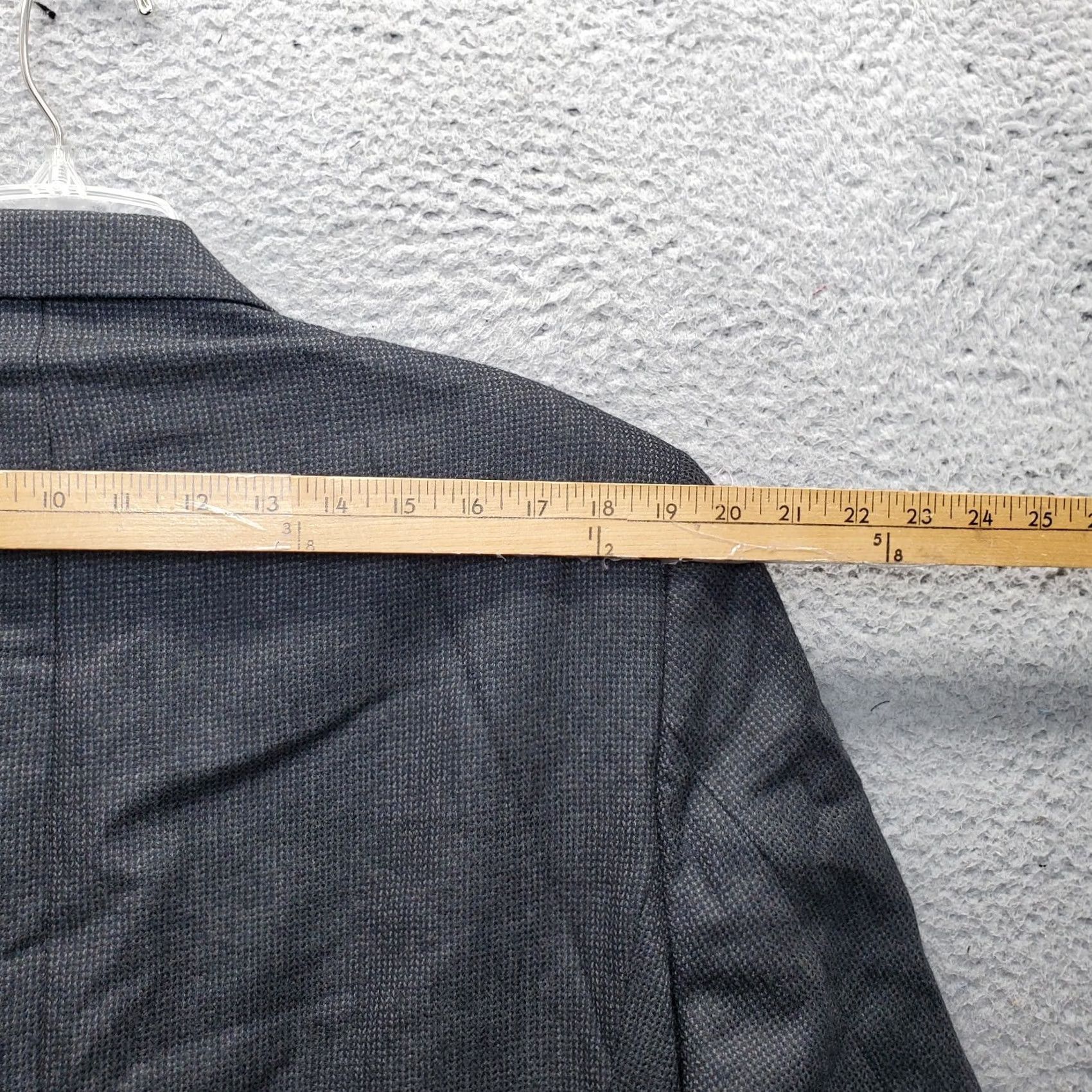 Ralph Lauren Ralph Lauren Blazer Jacket Mens Black Wool Notch Lapel Single-Breasted 2 Button - 44 - Chest 21" - Length 30.75" - Vintage: No - Regular Fit - Mens Size 44R - 6 Thumbnail