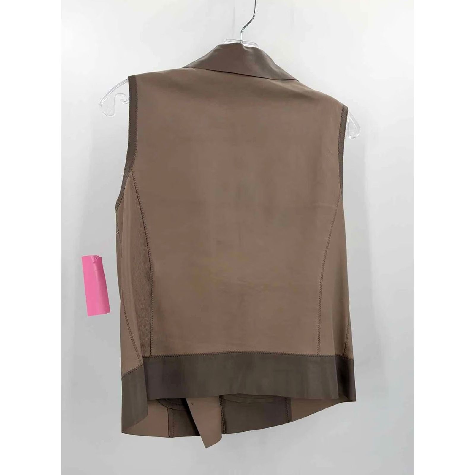 Elie Tahari Pre-Owned Elie Tahari Tan Size Small Leather Vest Size S / US 4 / IT 40 - 2 Thumbnail