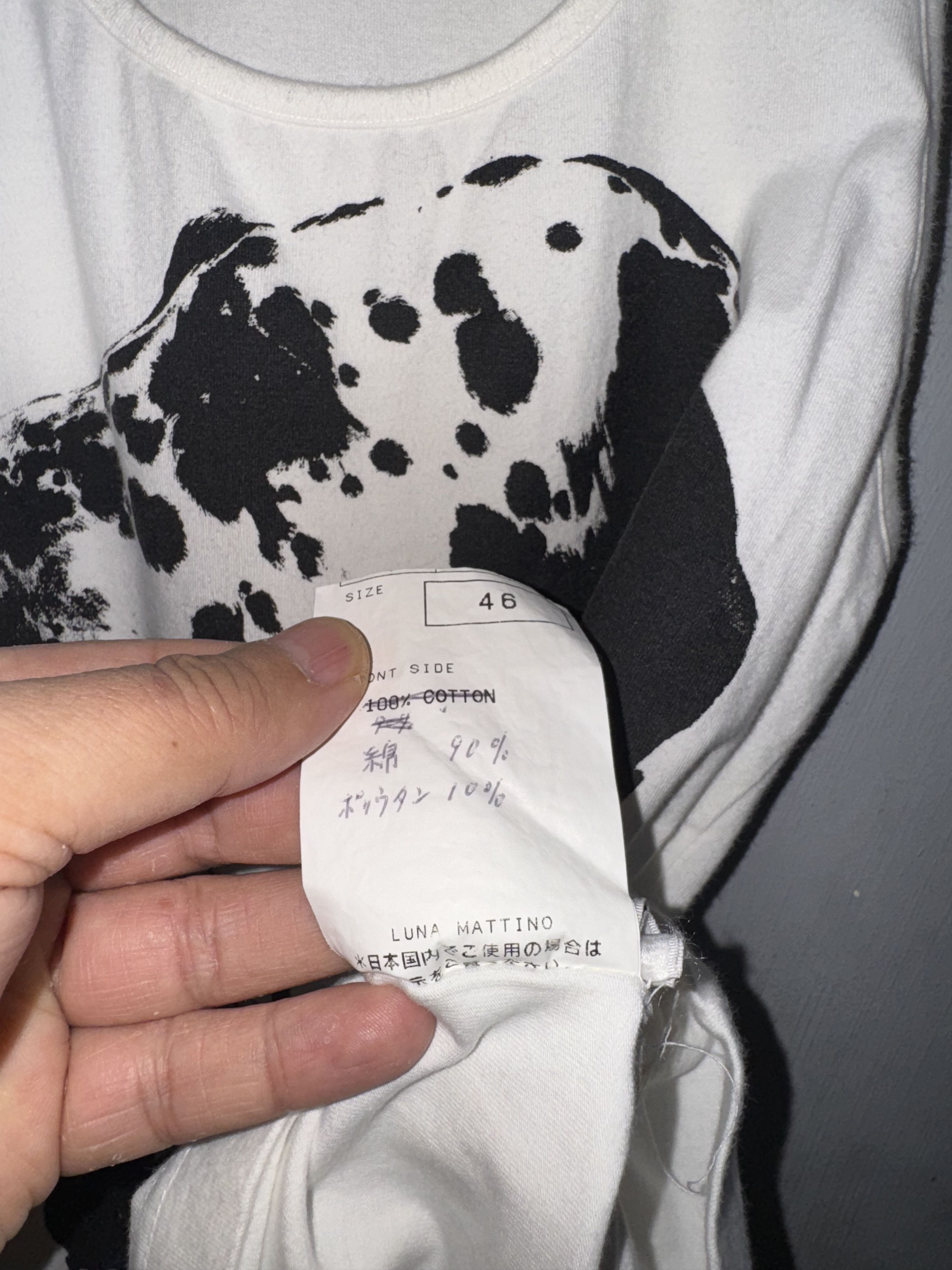 Designer × Japanese Brand Luna Mattino Dalmatian Dog Sleeveless Tank Top Size L / US 10 / IT 46 - 3 Thumbnail