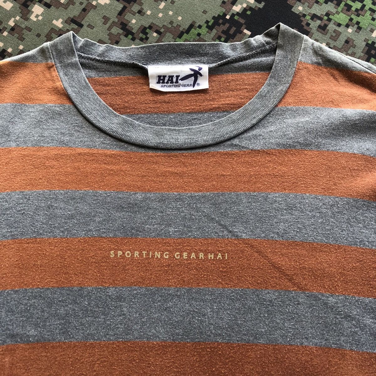 Hai Sporting Gear × Issey Miyake × Vintage Hai Sporting Gear Stripe Longsleeve Tee Size US M / EU 48-50 / 2 - 1 Thumbnail