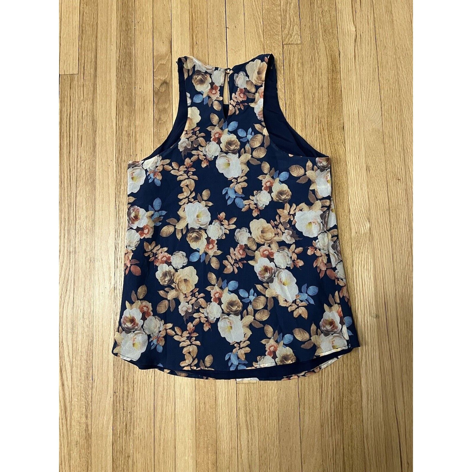 J.Crew J Crew Size 0 Aquatic Floral Sleeveless Shell Tank Blouse Size XS / US 0-2 / IT 36-38 - 2 Thumbnail