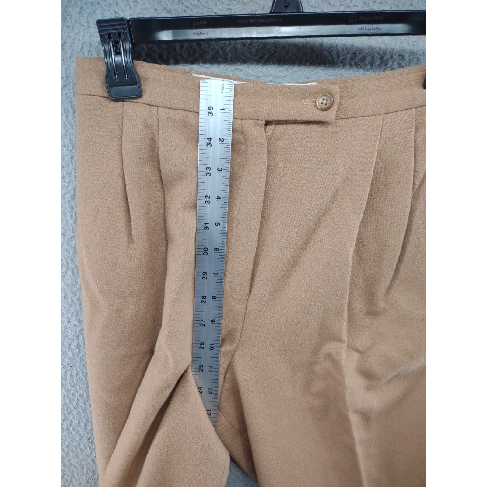 Vintage VTG JH Collectibles Wool Women's Pleated Union Made Dress Pants Measure 26x27 Size 34" / US 12 / IT 48 - 6 Thumbnail