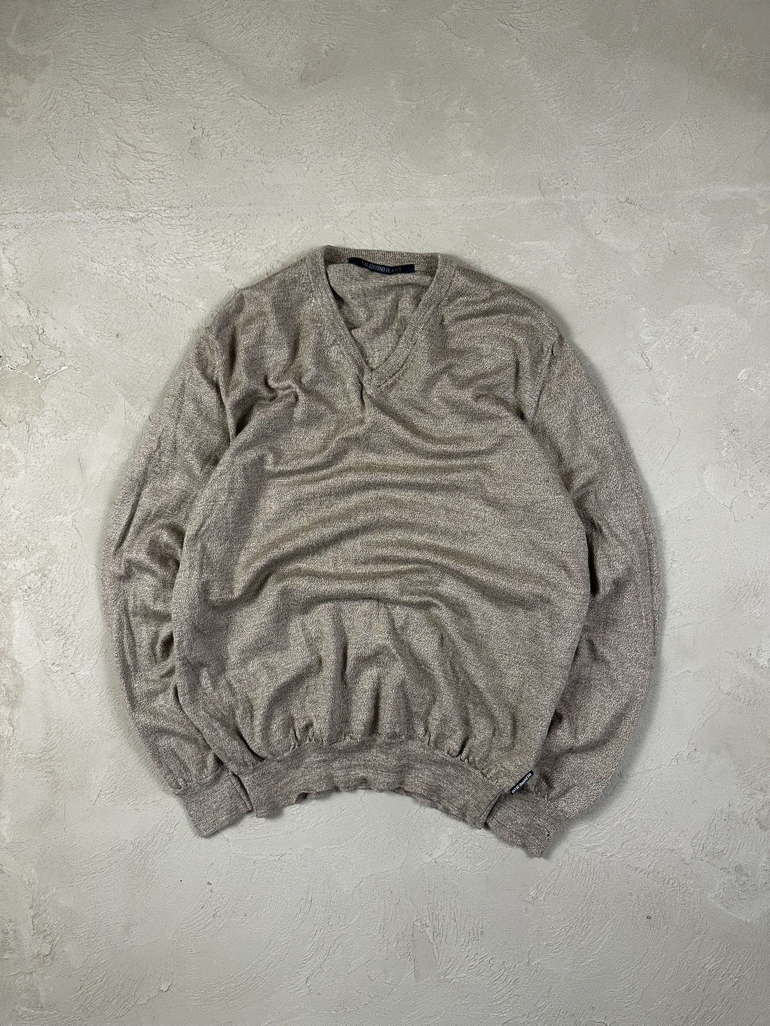 Valentino Vintage Valentino Knit Wool Sweater Oldmoney Size US L / EU 52-54 / 3 - 1 Thumbnail