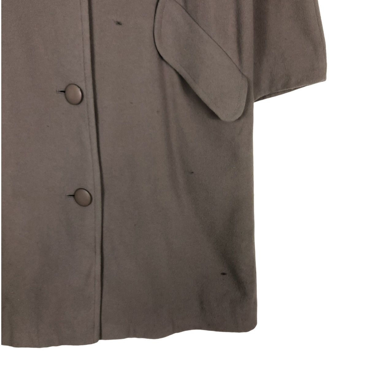 Lanvin 🔥RICH GREY LONG WOOL JACKET HERRINGBONE LANVIN PARIS FRANCE Size US M / EU 48-50 / 2 - 5 Thumbnail
