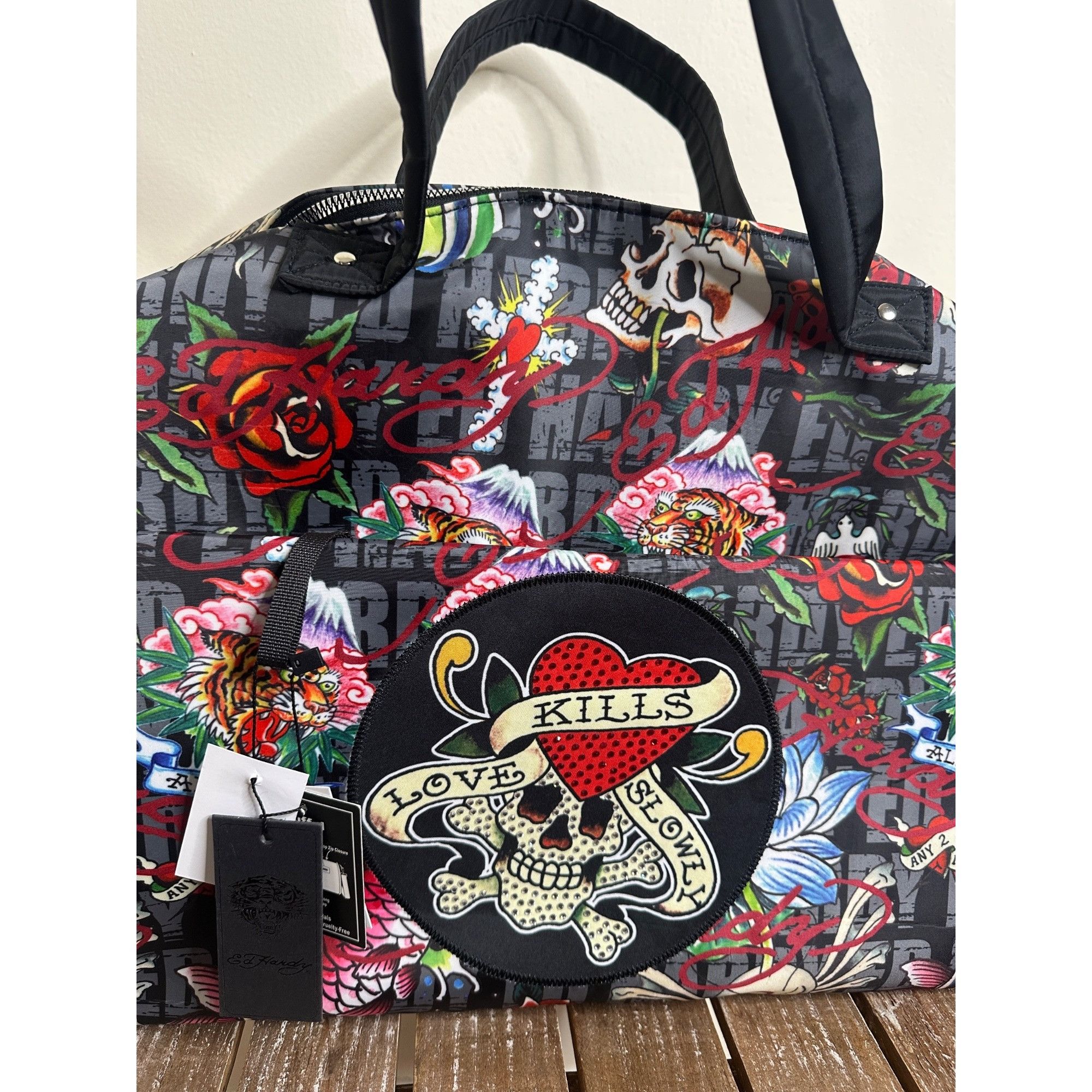 Ed Hardy Ed Hardy Duffel Bag Size ONE SIZE - 2 Thumbnail