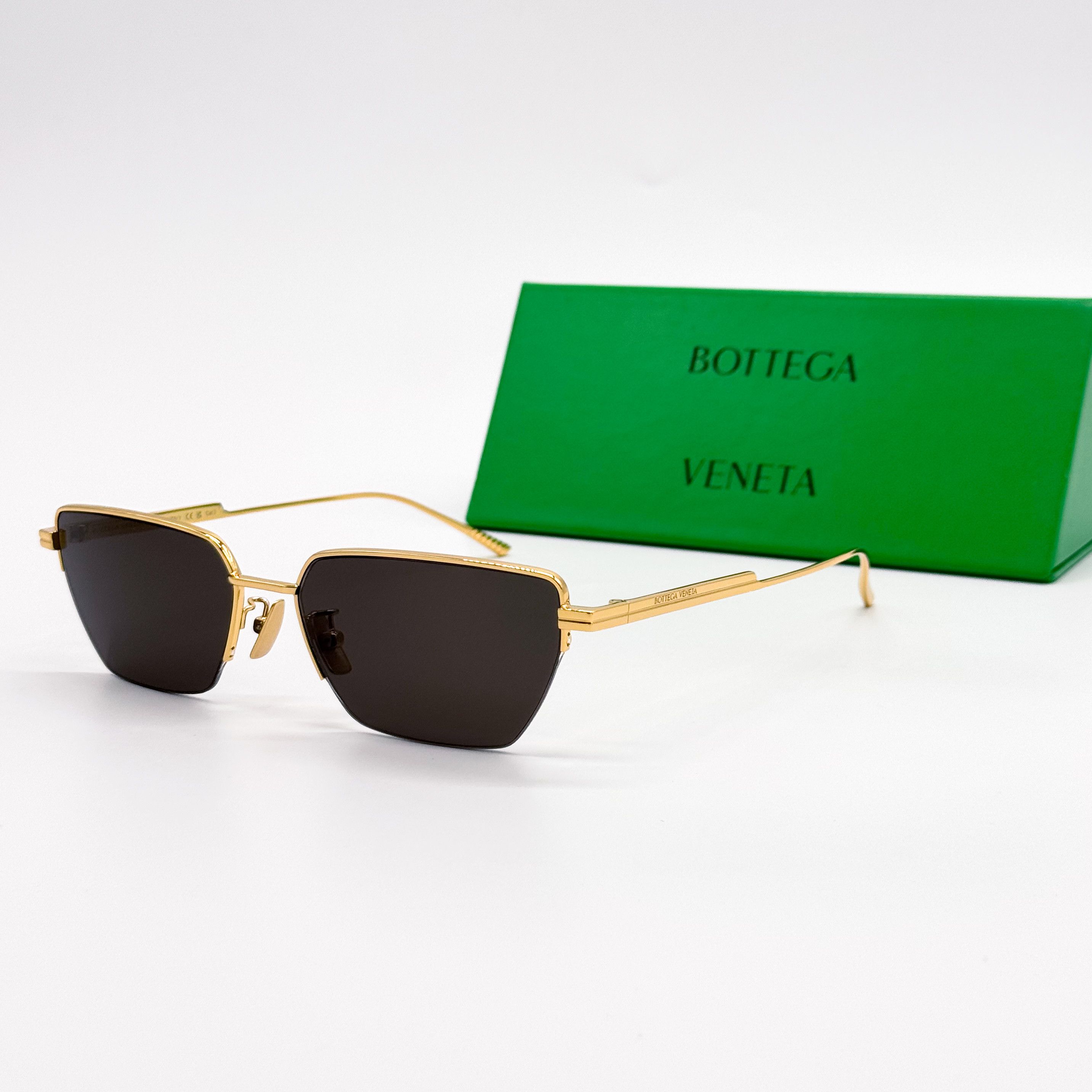 NEW BOTTEGA VENETA BV1107S 004 UNISEX GOLD GREY SUNGLASSES BOTTEGA VENETA Bottega Veneta BV1107S 004 Sunglasses - US main image 4