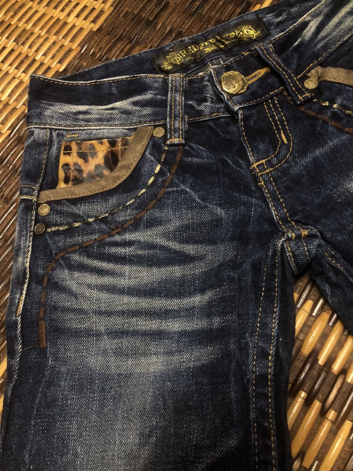 Hysteric Glamour VINTAGE RED PEPPER DENIM JEANS DESIGN UNISEX Size 28" / US 6 / IT 42 - 8 Thumbnail