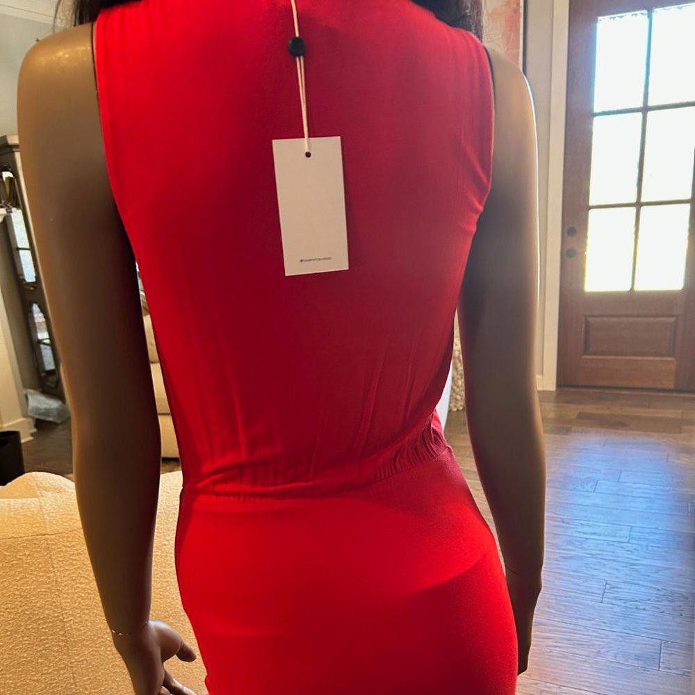Designer Lovers + Friends Emerson Mini Dress in Crimson Size XXS / US 00 / IT 34 - 5 Thumbnail