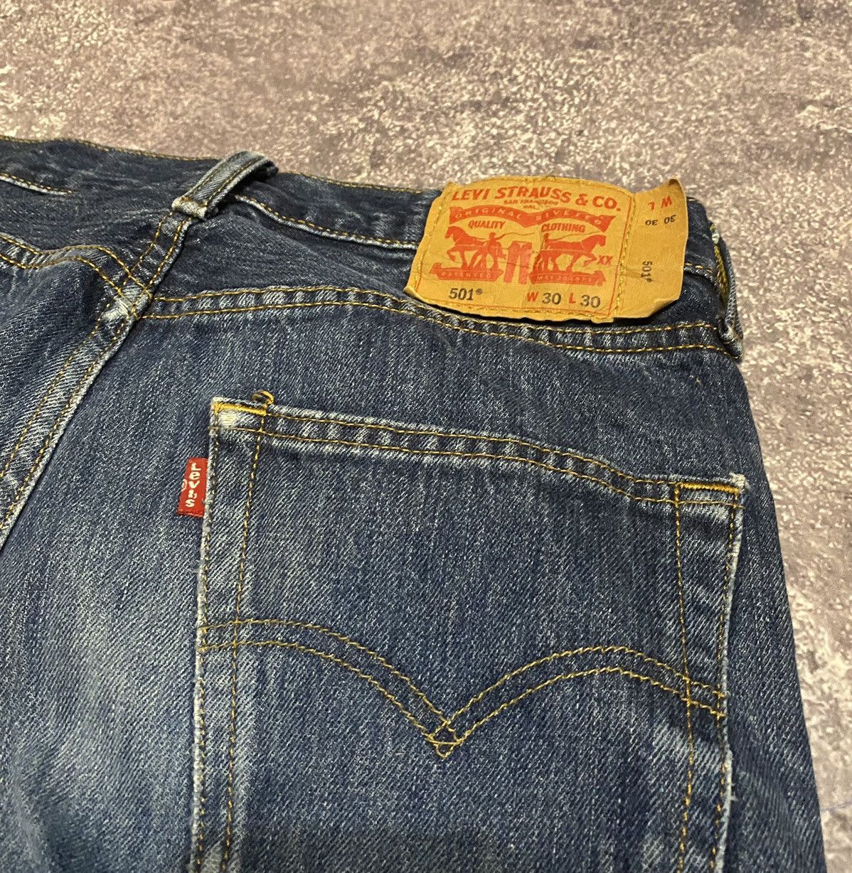 Levi's × Vintage RARE Vintage custom Reworked Levi’s x Adidas denim y2k Size US 32 / EU 48 - 5 Thumbnail
