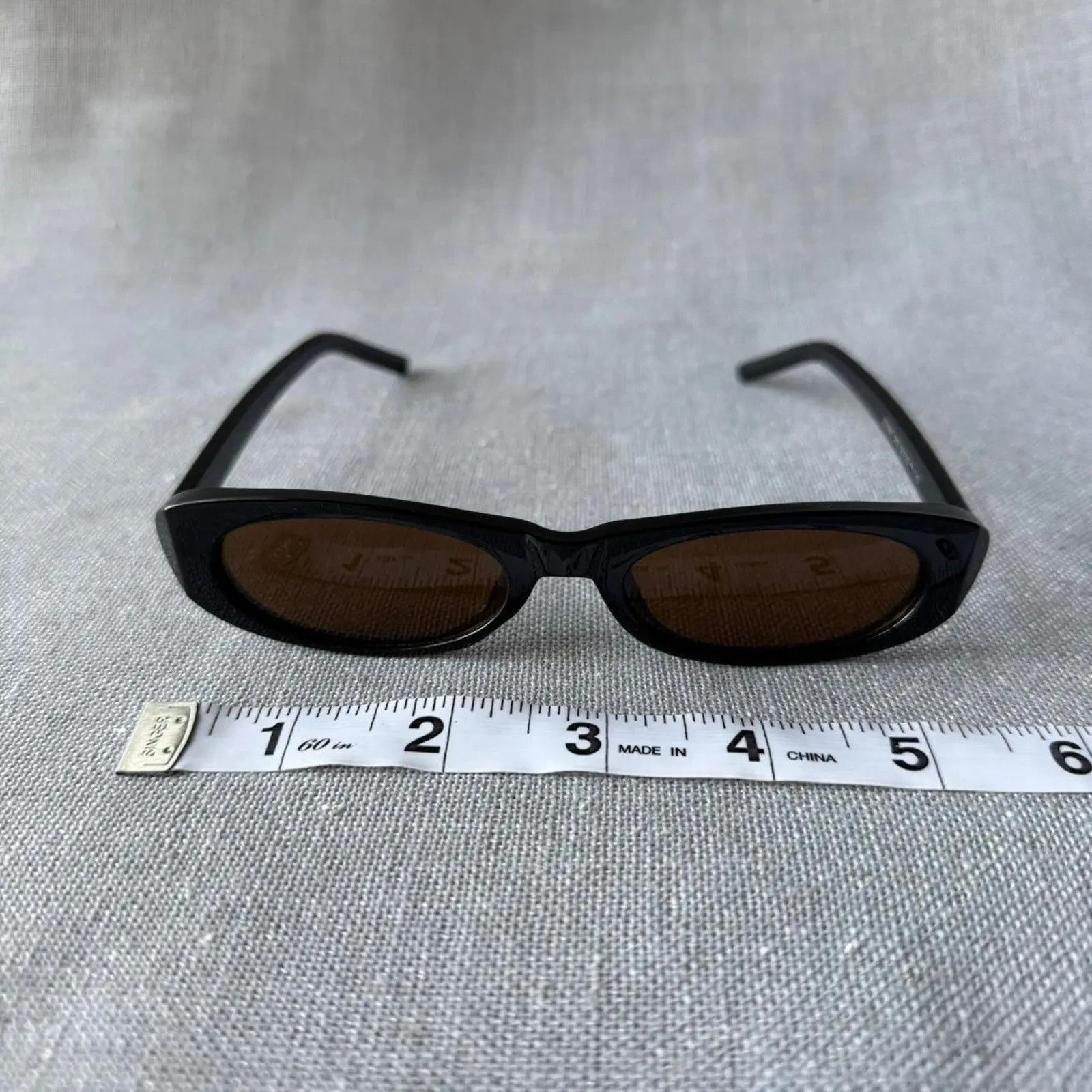 Other Skinny thin black frame sunglasses MENS2 Size ONE SIZE - 5 Thumbnail