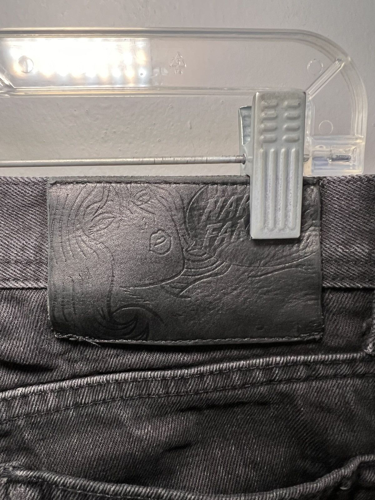 Naked & Famous Vintage Naked & Famous black raw selvedge denim slim jeans Size US 33 - 7 Thumbnail