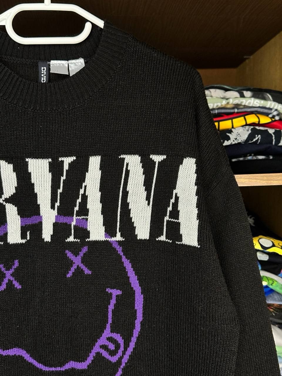 Nirvana Nirvana Smile Face Wool Grunge y2k Style Sweater Size US S / EU 44-46 / 1 - 3 Thumbnail