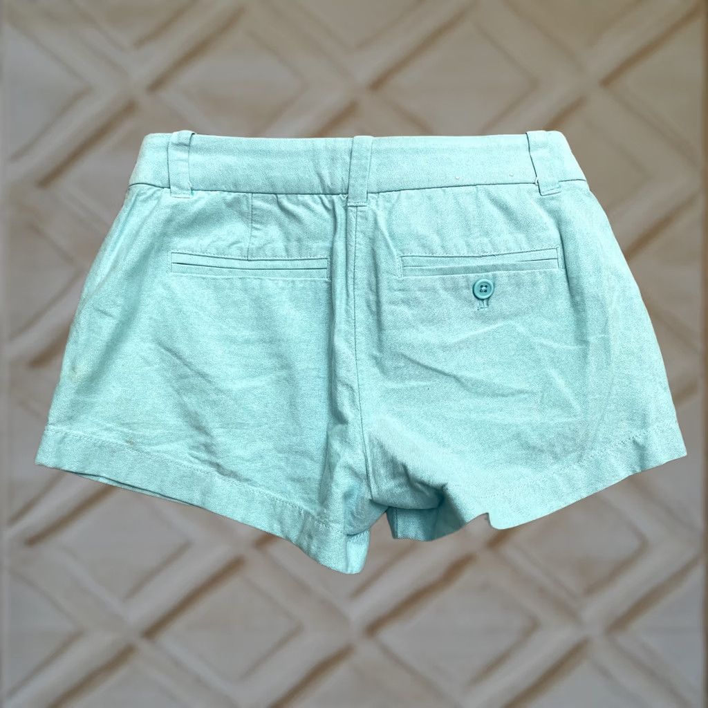 J.Crew J.CREW Bermuda Shorts Women 00 Blue Mid Rise Cotton Pockets Casual 28x2.5 Size 24" / US 00 / IT 34 - 1 Thumbnail