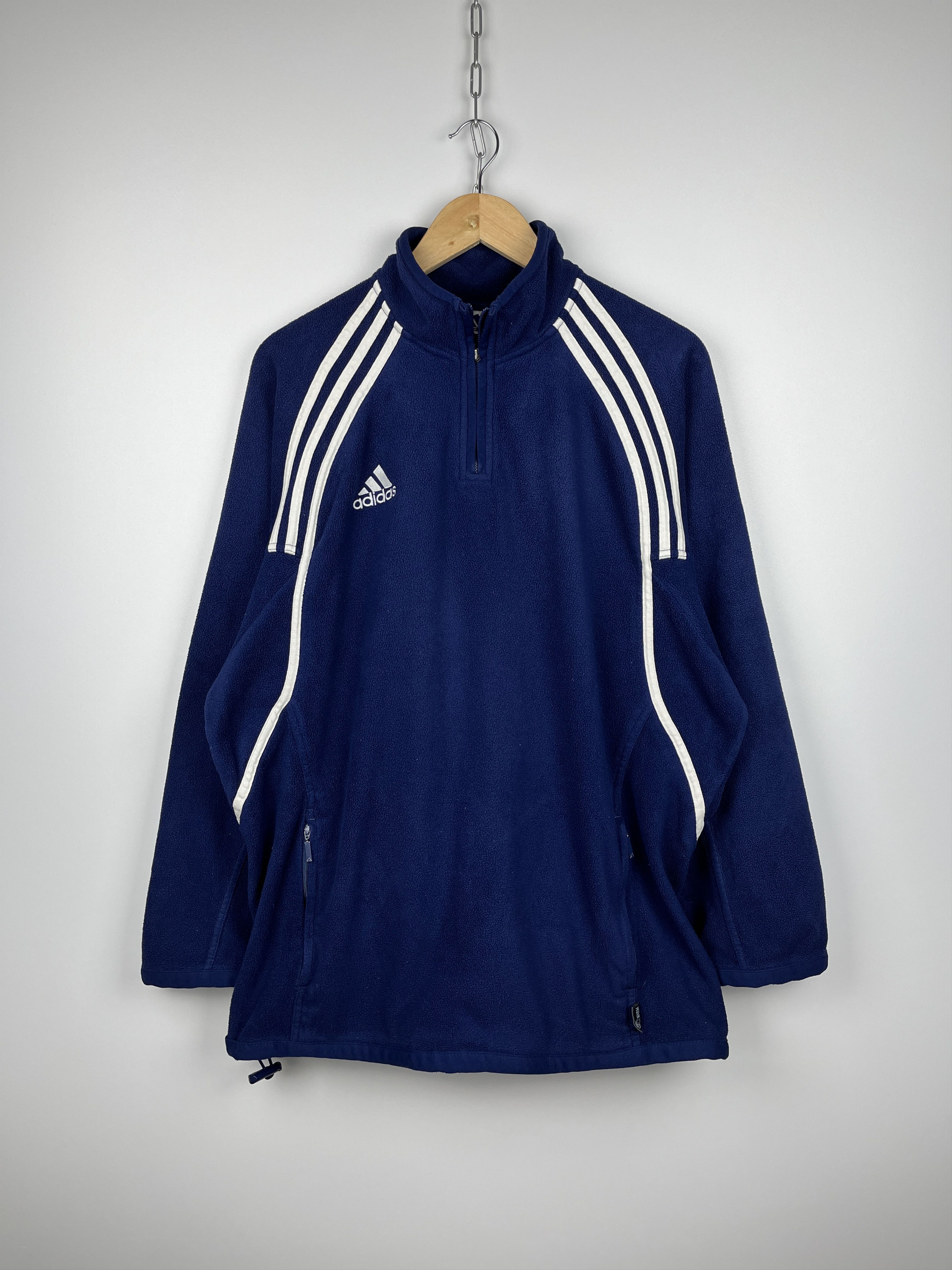 Adidas 00's Adidas Climacool Stripes Vintage Fleece Sweater Size US L / EU 52-54 / 3 - 3 Thumbnail
