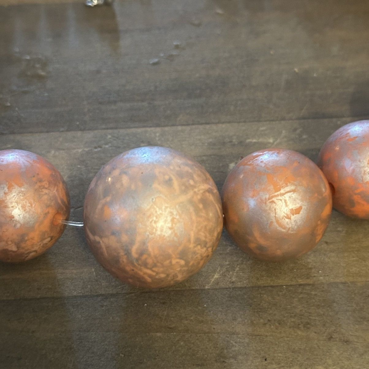 Other Chunky pink swirly wood bead necklace Size ONE SIZE - 3 Thumbnail