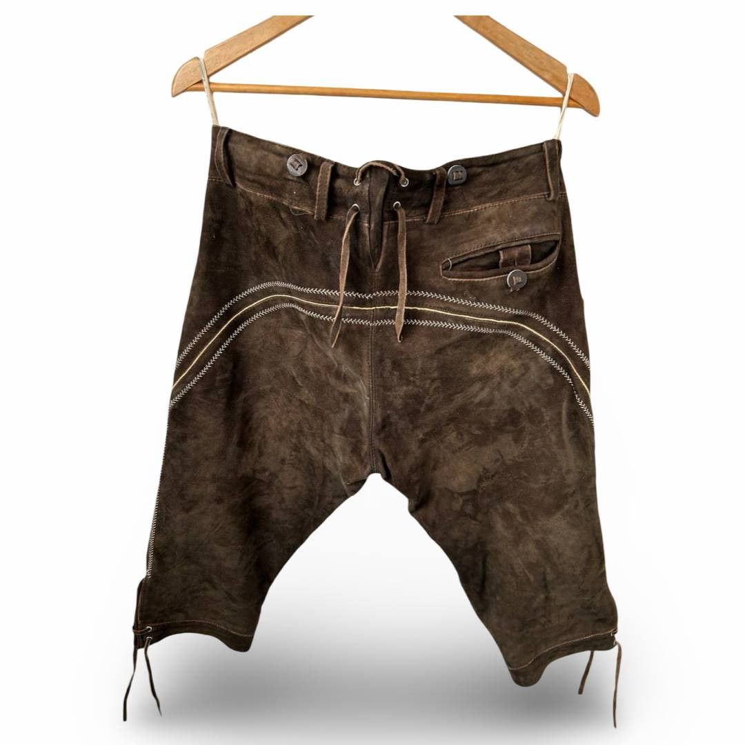 Leather Maddox Leather trachten shorts #1381 Size US 38 / EU 54 - 2 Thumbnail