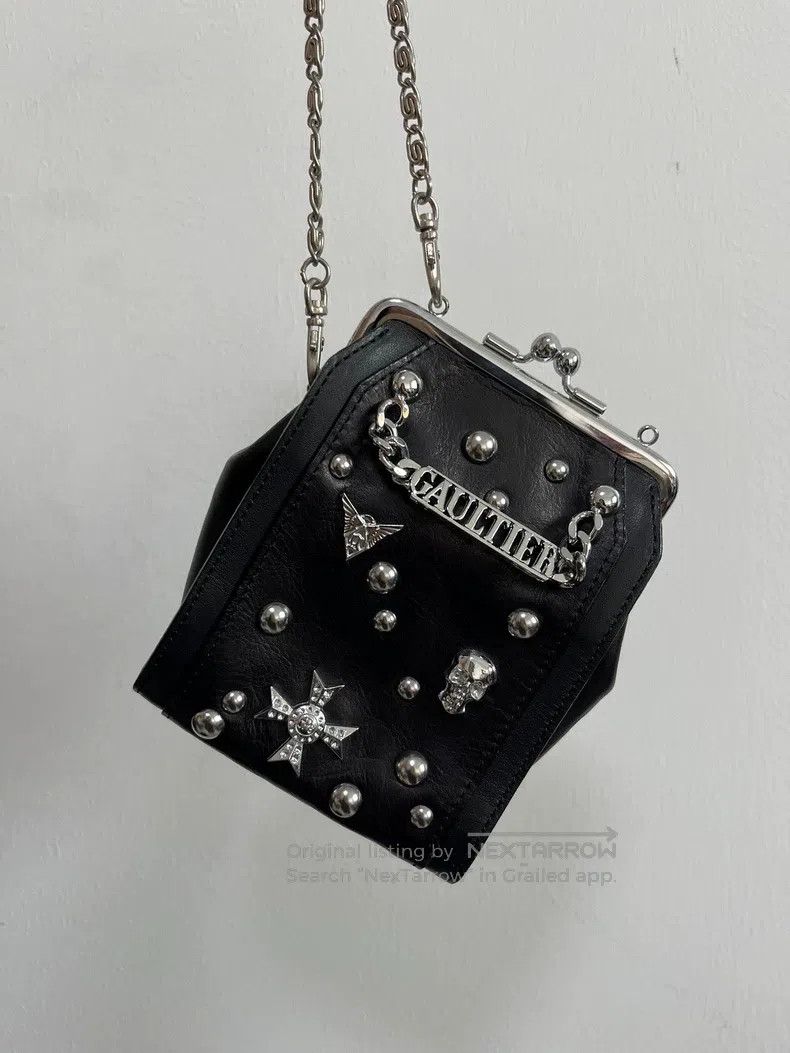 Jean Paul Gaultier Jean Paul Gaultier Studded Chain Leather Bag Mini Size ONE SIZE - 6 Thumbnail