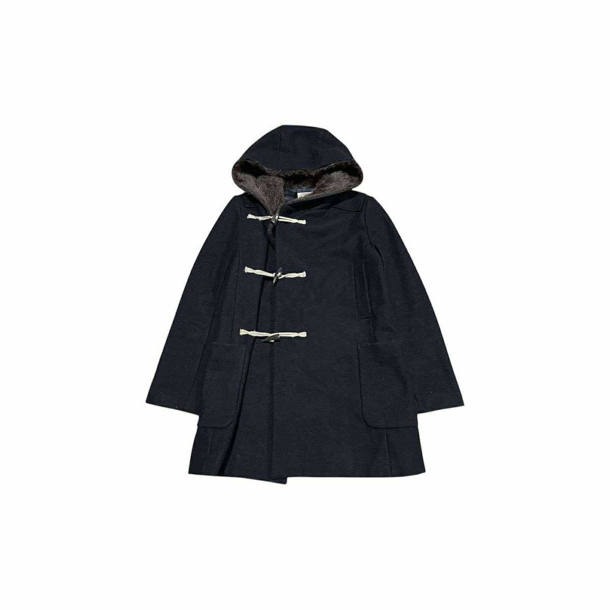 Issey Miyake 🔥Rare Vintage IS Sunao Kuwahara Wool Duffle Coat Fur Collar Size US S / EU 44-46 / 1 - 10 Thumbnail