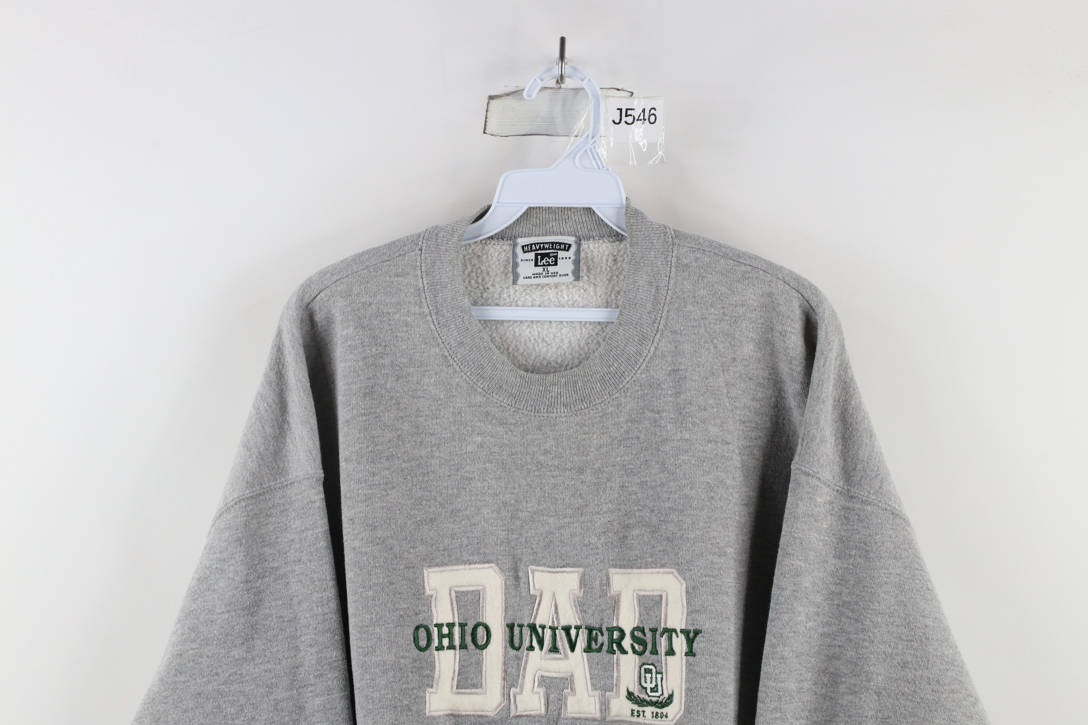 Vintage Vintage 90s Ohio University Dad Crewneck Sweatshirt Gray USA Size US XL / EU 56 / 4 - 2 Thumbnail