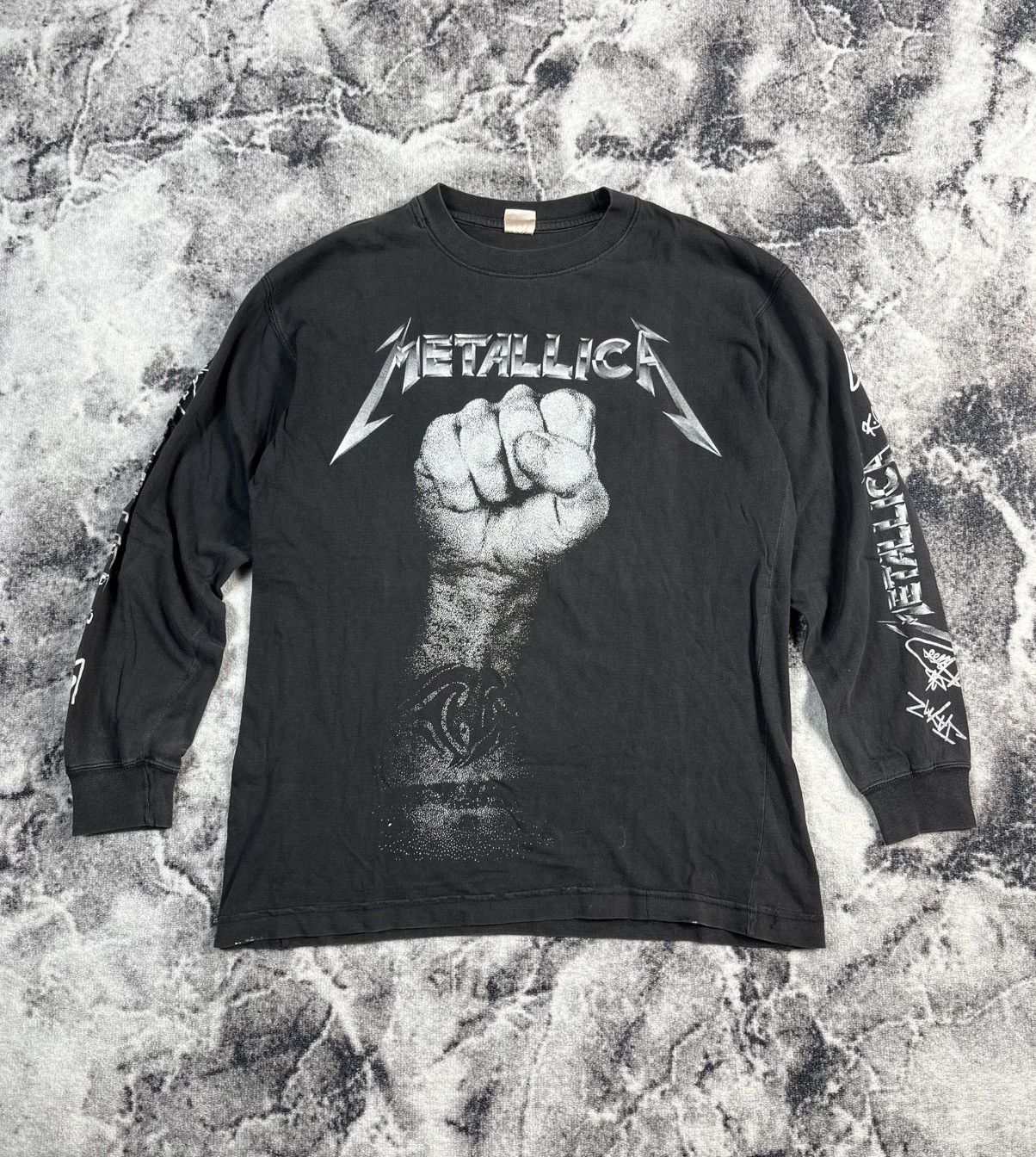 Metallica Vintage Metallica Long Sleeve All Over Print Band Tee Size US L / EU 52-54 / 3 - 1 Thumbnail