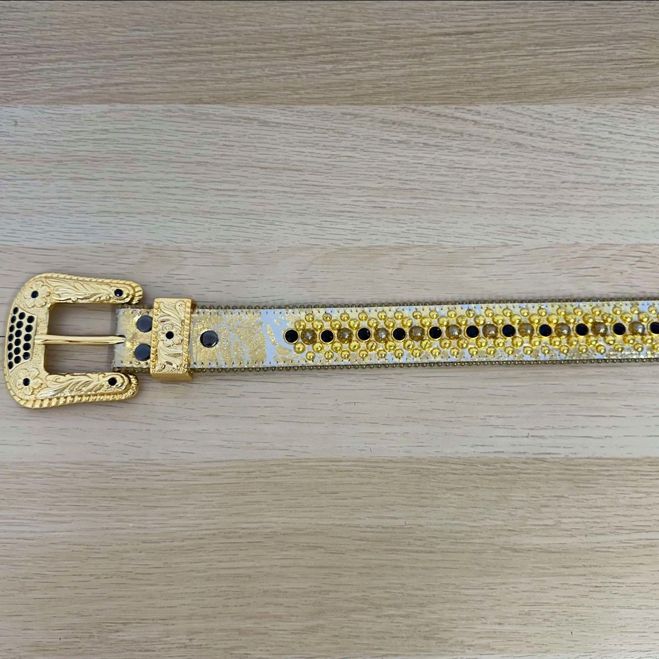 B.B. Simon B.B. Simons Rhinestone Belt Size 40 - 2 Thumbnail