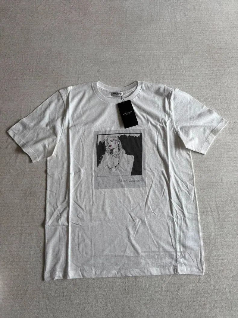 Saint Laurent Paris Saint Laurent Men's Graphic T. Size US S / EU 44-46 / 1 - 1 Thumbnail