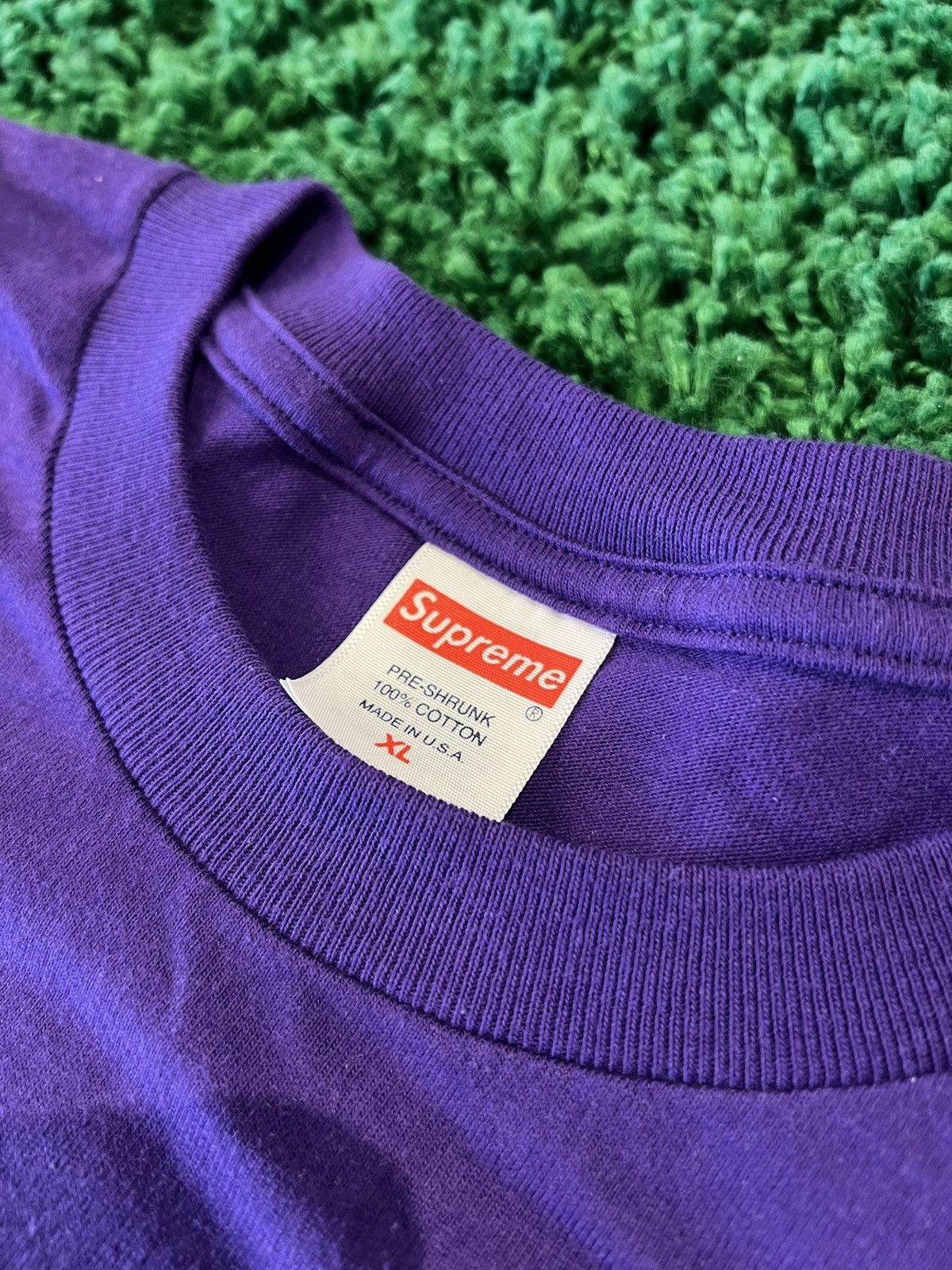 Supreme Supreme Smoke Tee Purple Size US XL / EU 56 / 4 - 3 Thumbnail
